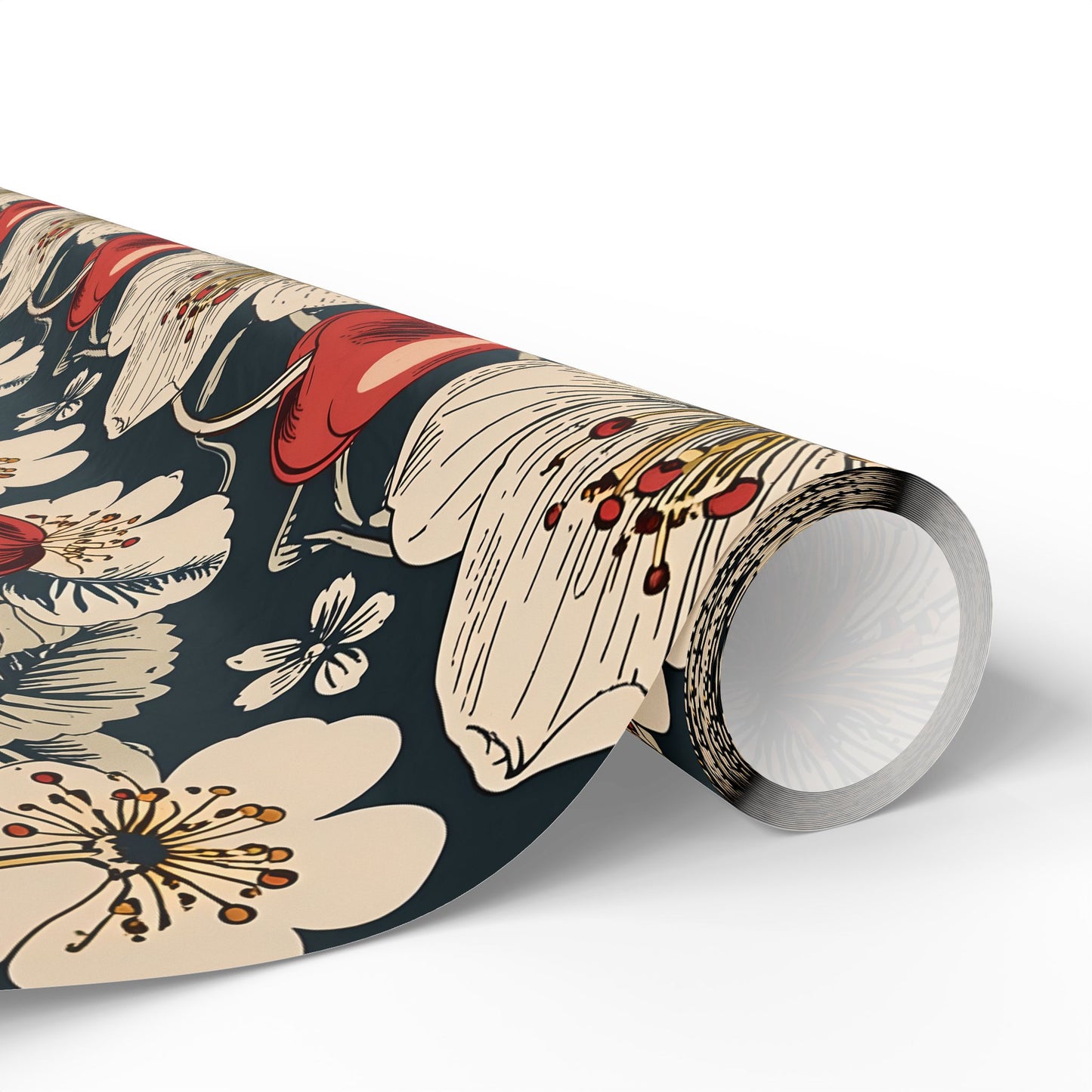 Vintage Cherry and Cherry Blossom Wrapping Papers