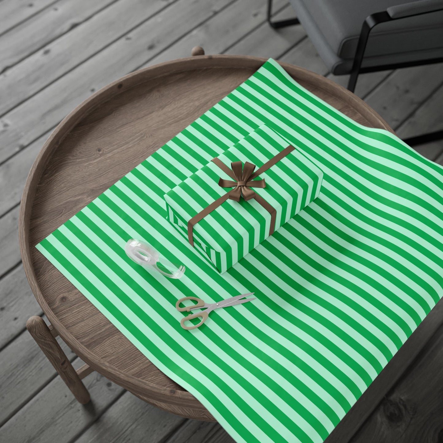 Go Green & Gift Happy – Fun Striped Wrap
