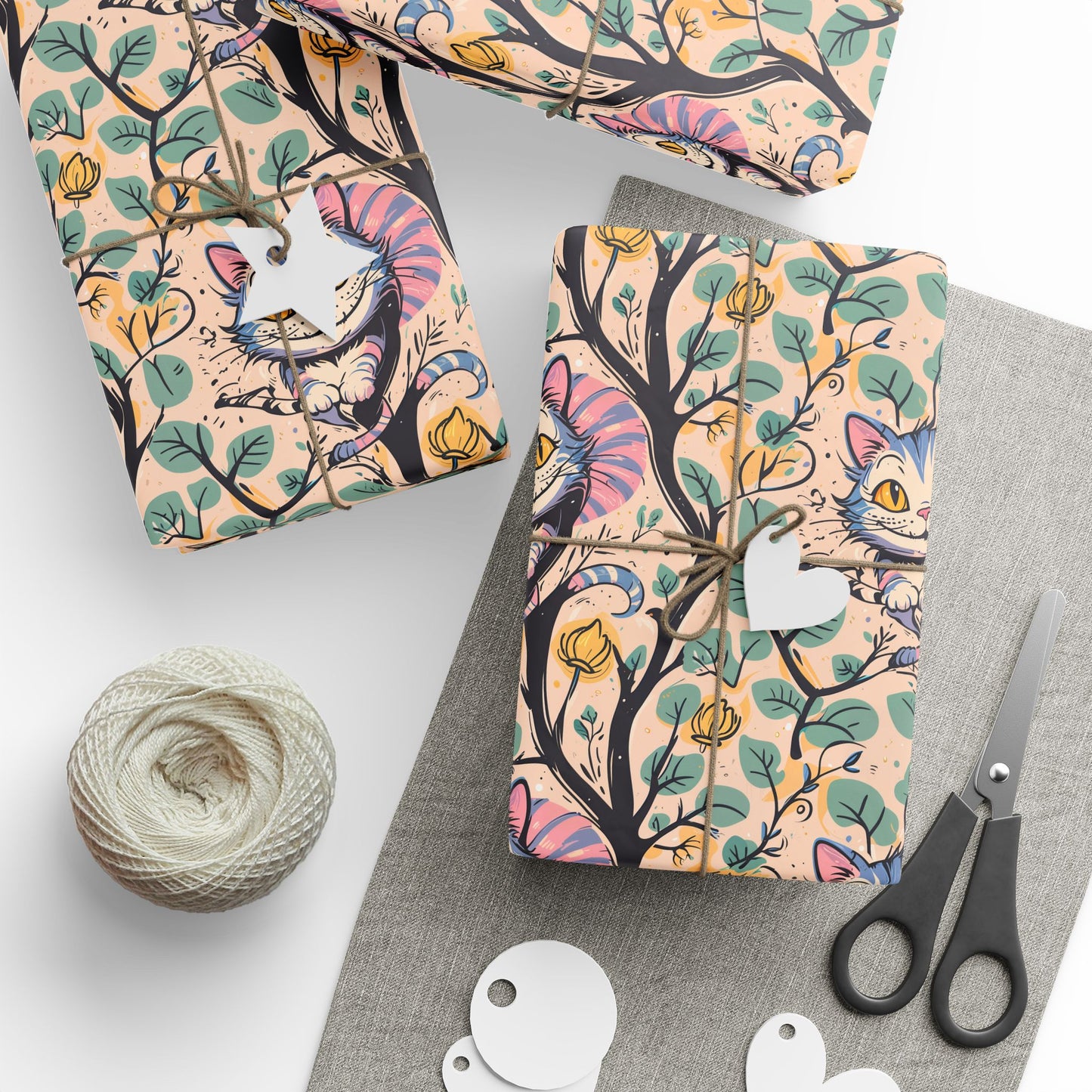 Abstract Cheshire Cat Gift Wrap