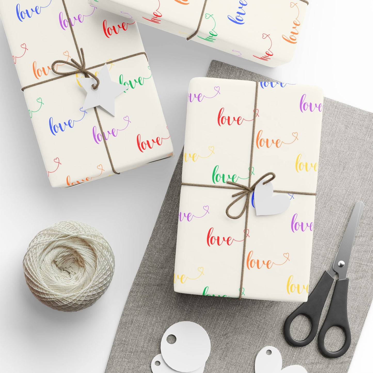 Rainbow Love Calligraphy Design