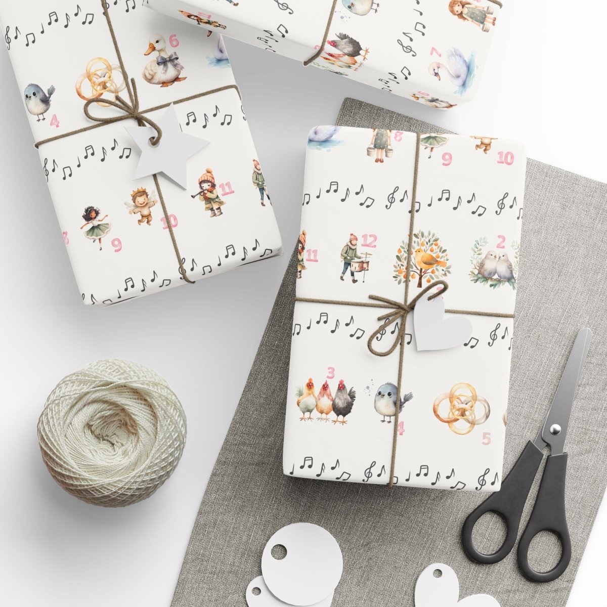12 Days of Christmas – Classic Carol Wrapping Paper