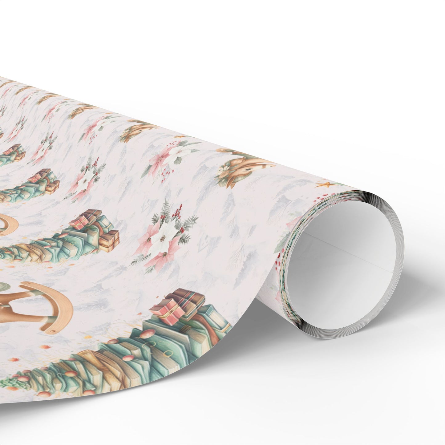 Rockin’ Around the Bookmas Tree – Vintage Holiday Wrapping Paper