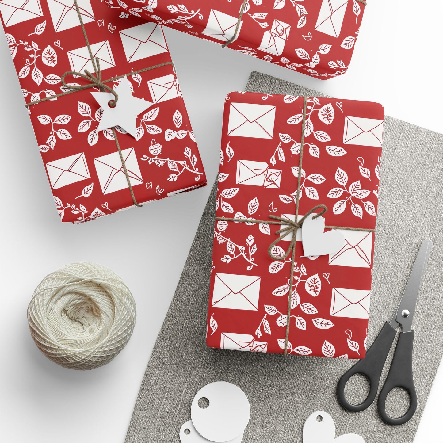 Love Notes – Envelope & Foliage Wrapping Paper