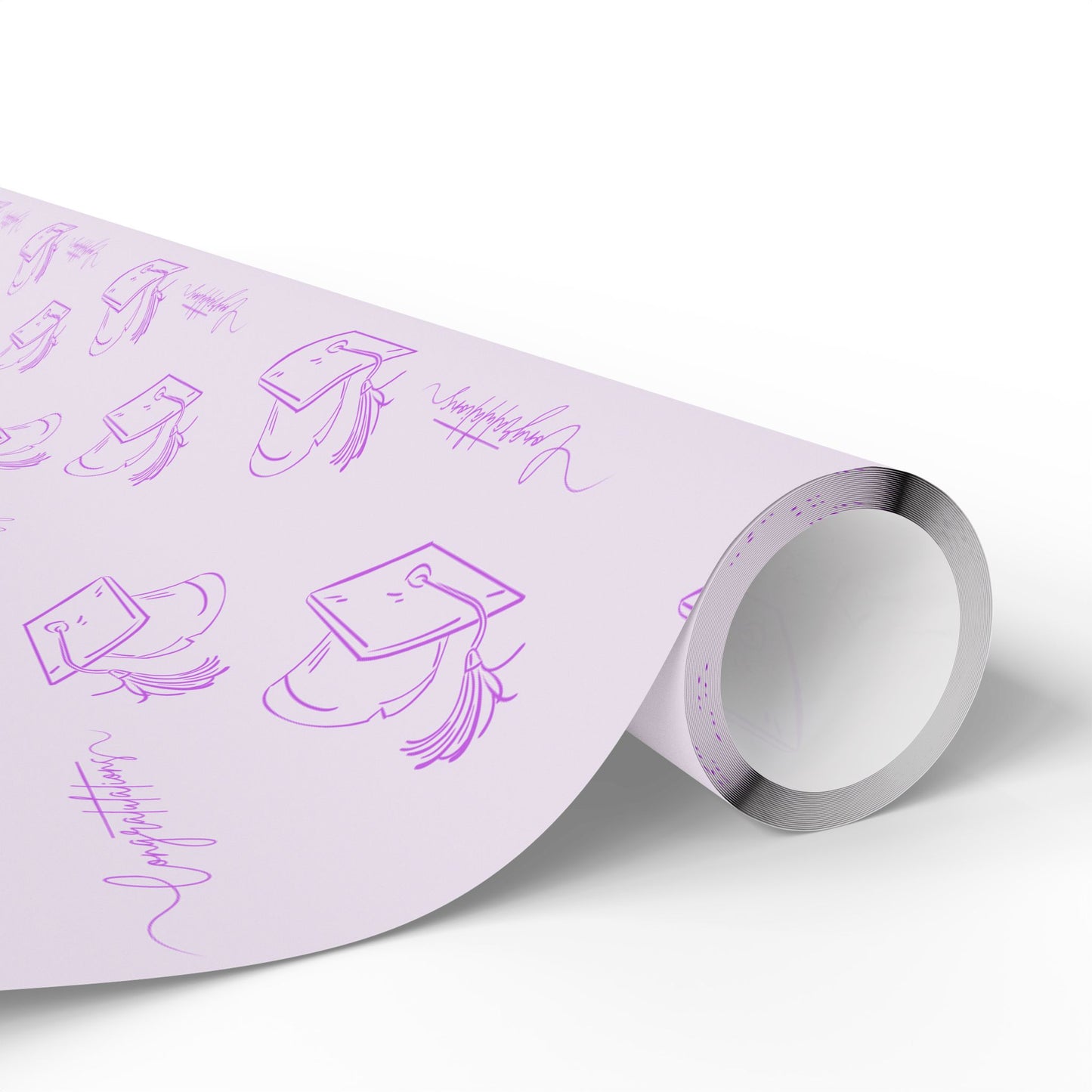 Purple Congratulations Wrapping Papers for Graduates