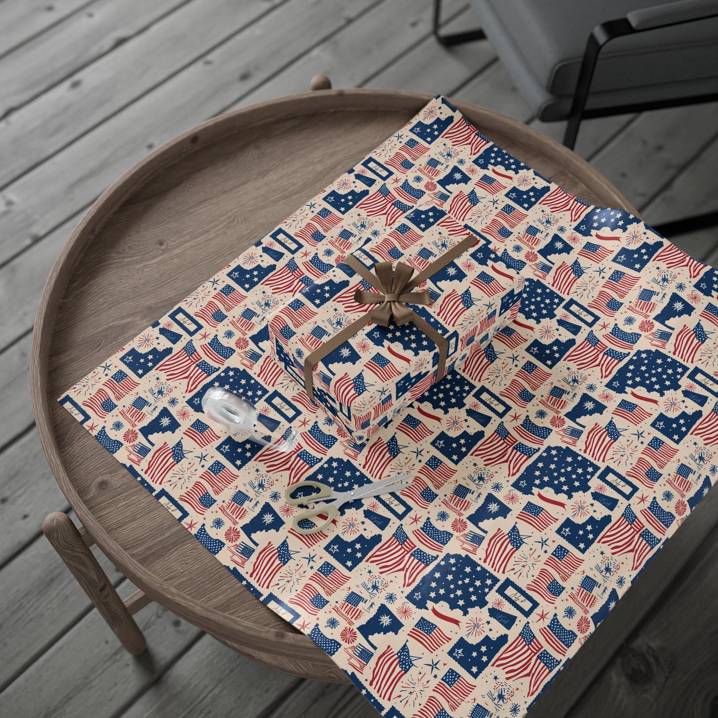 Patriotic Wrapping Paper for Celebrations