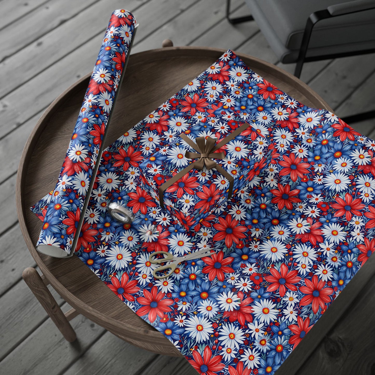 Red White Blue Daisies