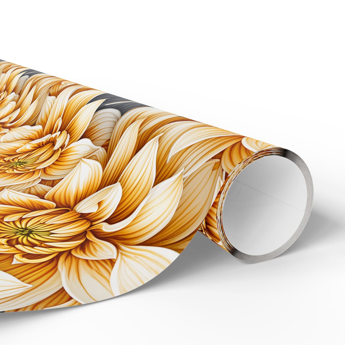Yellow Dahlias Wrapping Papers