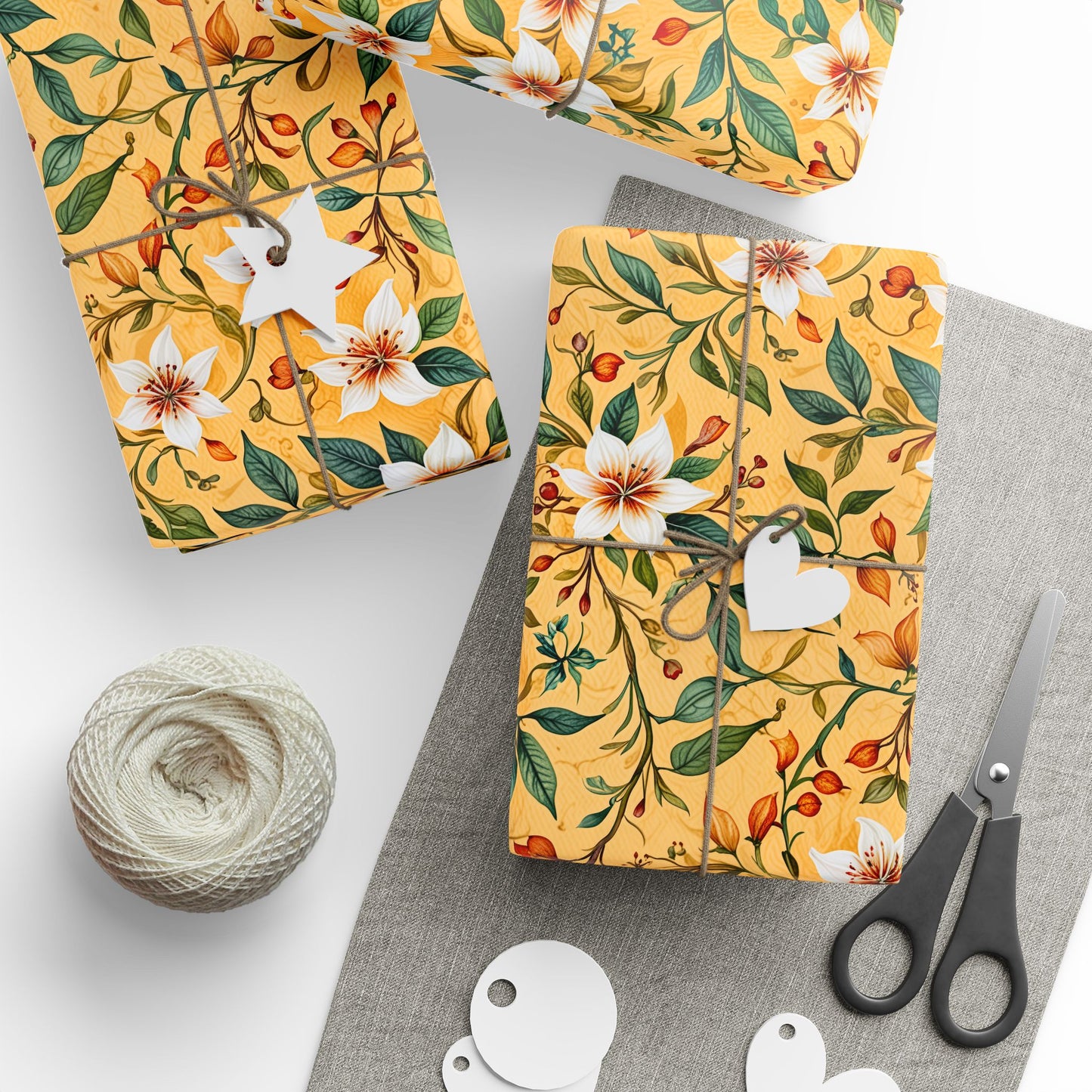 Golden Bloom – Floral Wrap
