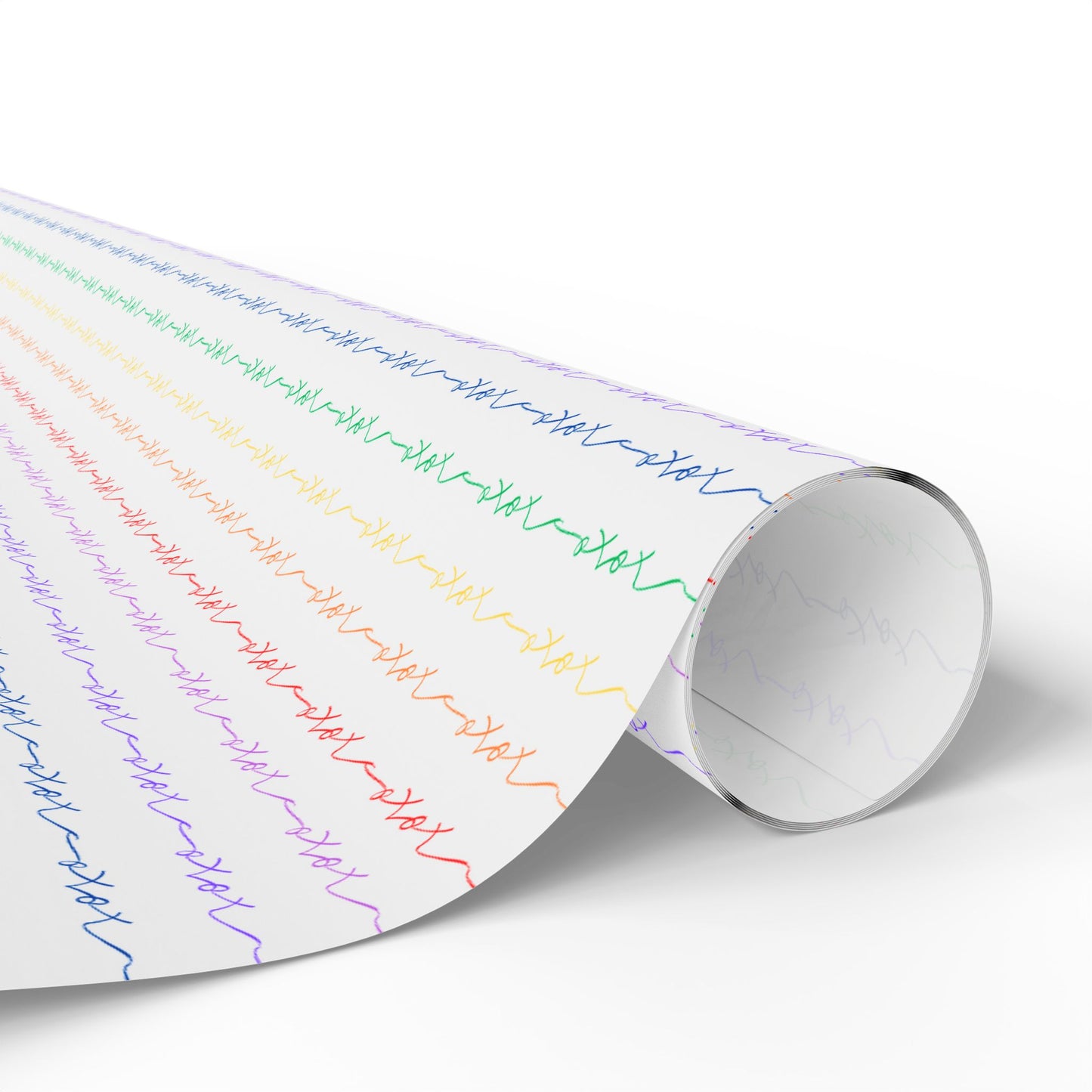Wrapping Paper, XOXO Rainbow Design