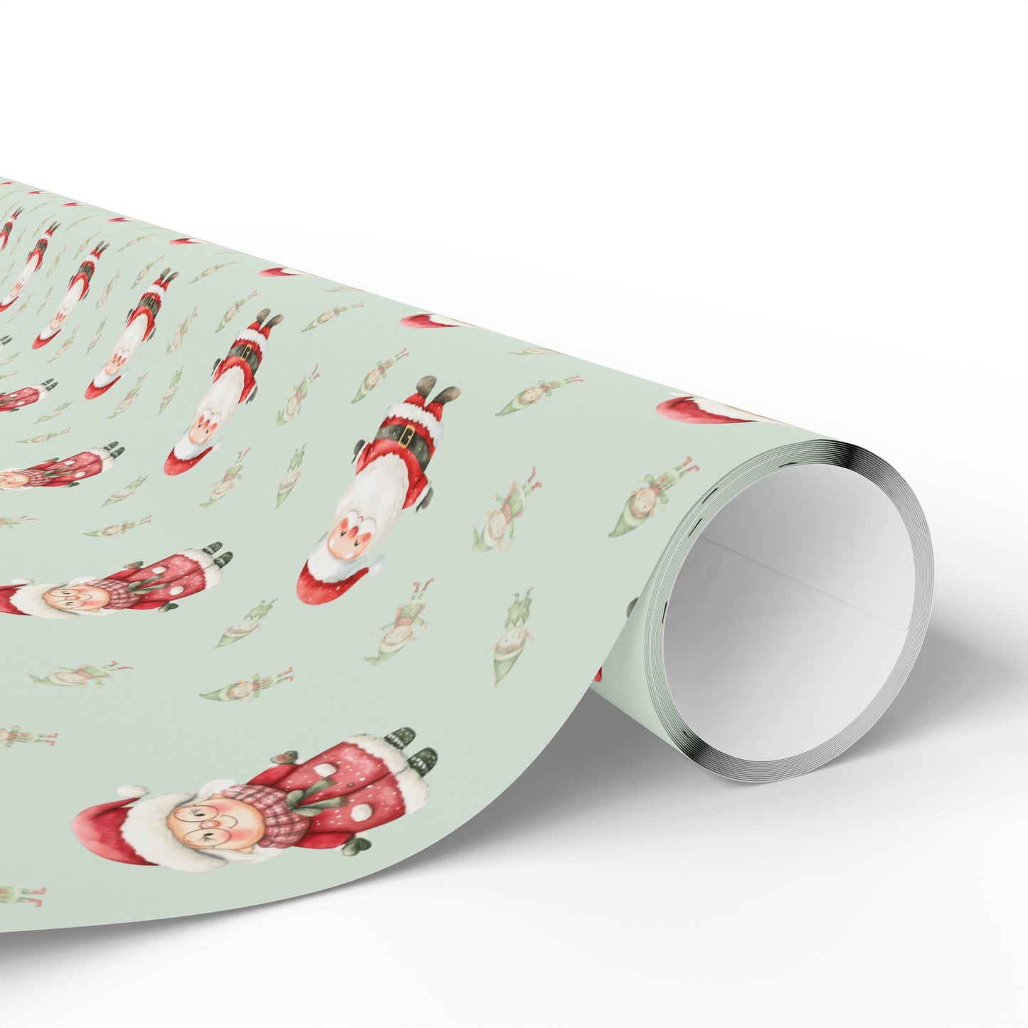 Mint to Be Merry – Santa & Mrs. Claus Wrapping Paper