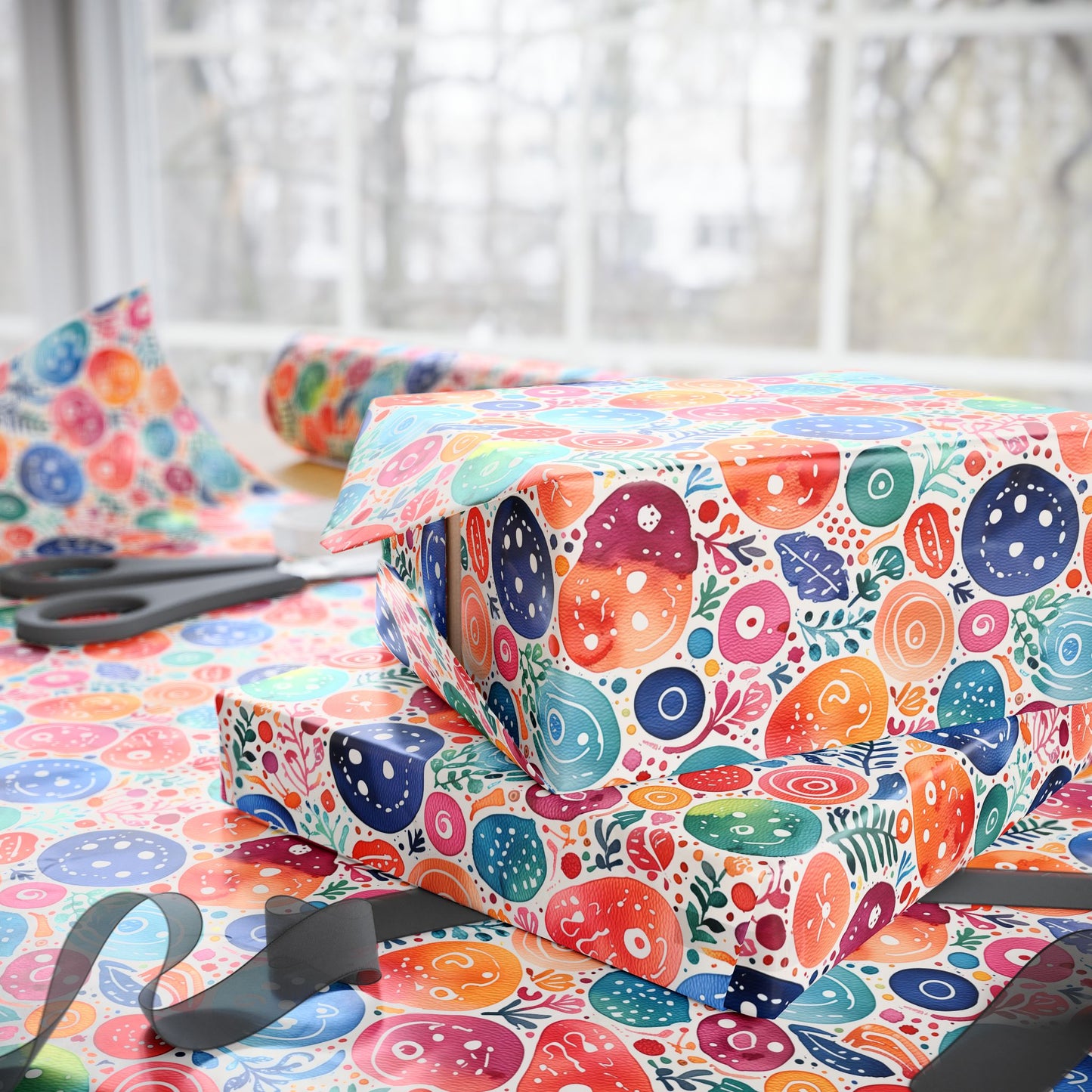 Pop Dots – Abstract Circle Wrapping Paper