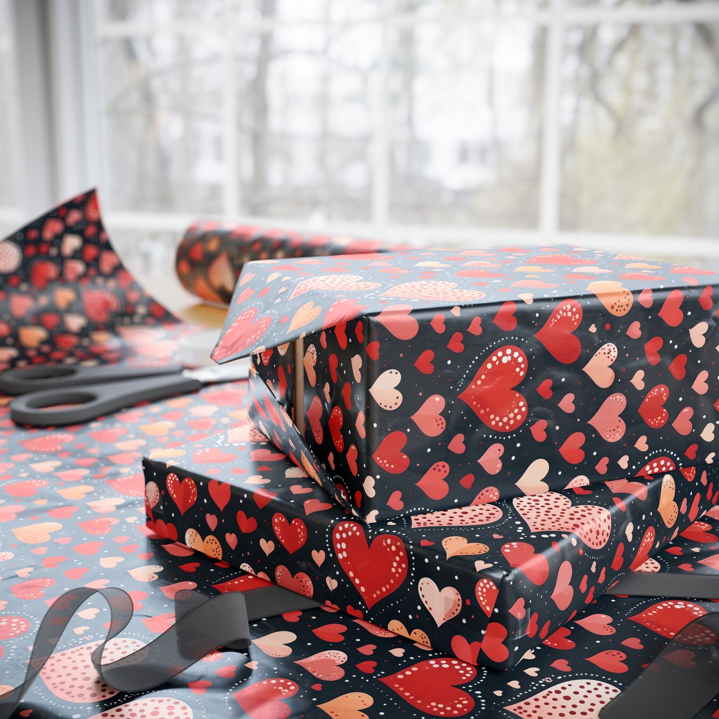 Heart Pattern Wrapping Paper