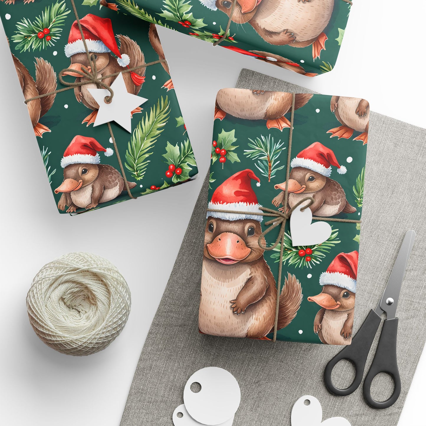 Platypus Parade – Aussie Christmas Wrapping Paper