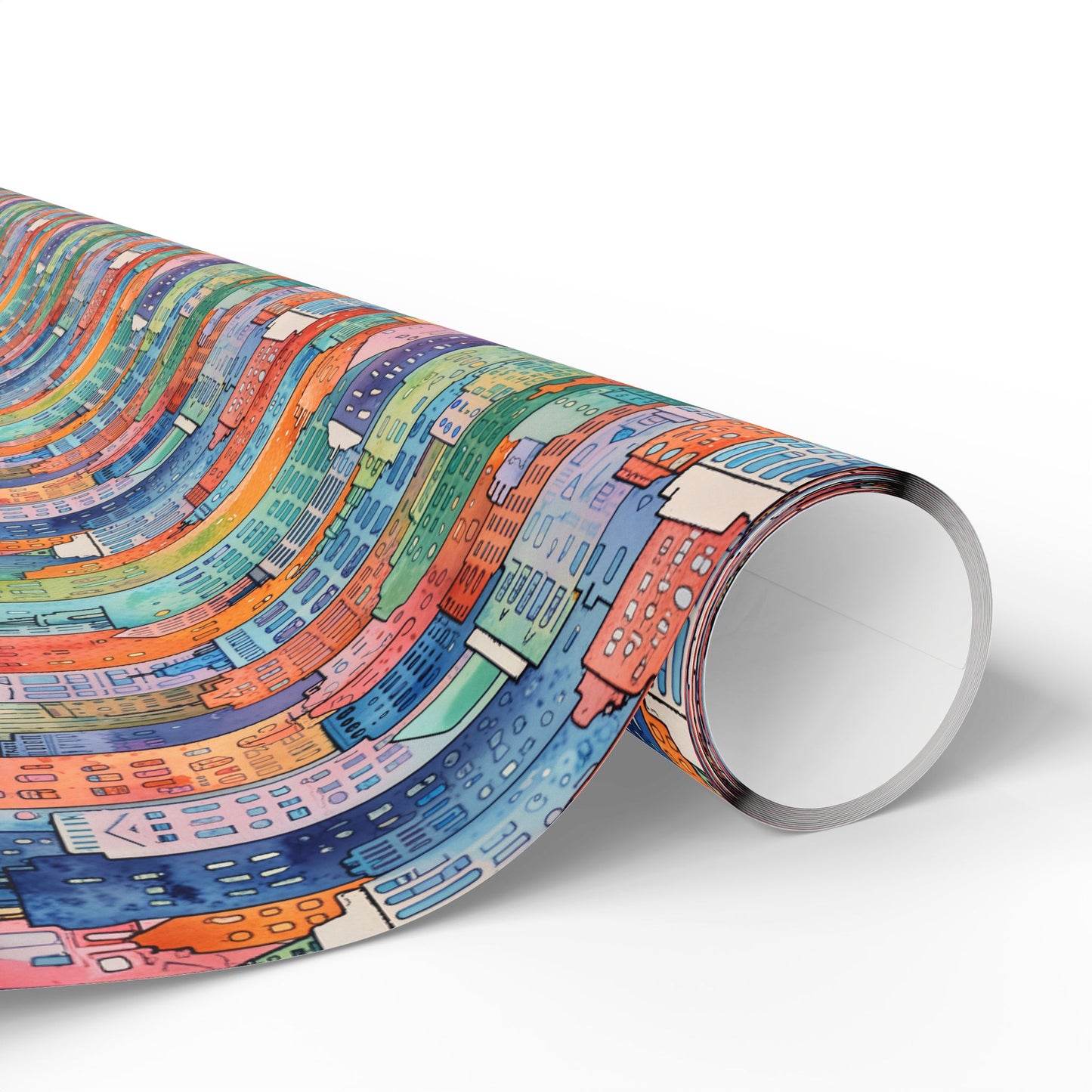 Abstract Cityscape Wrapping Papers