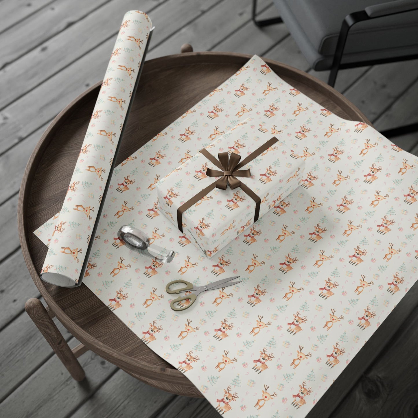 Cute Reindeer Gift Wrap