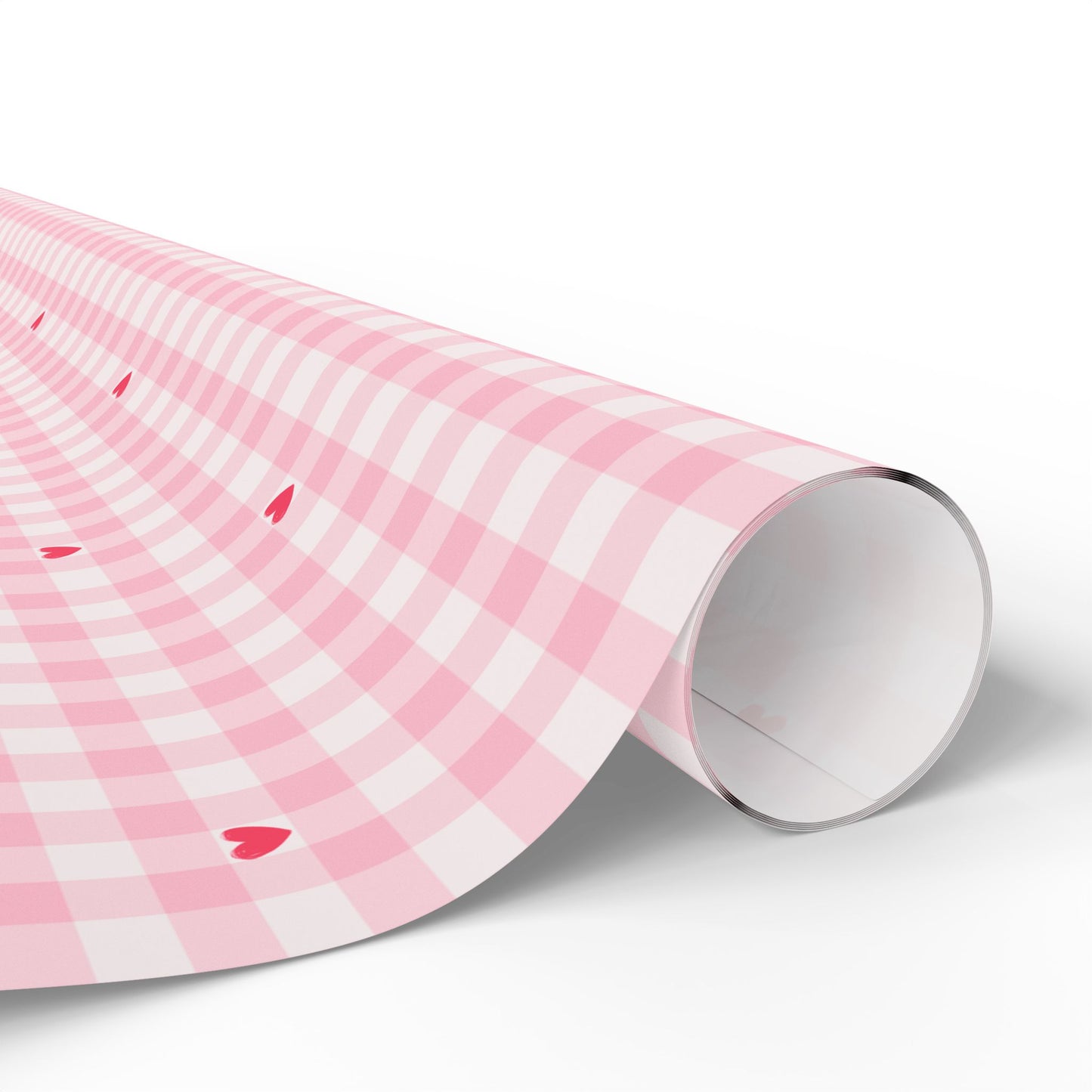 Pink Gingham Wrapping Paper