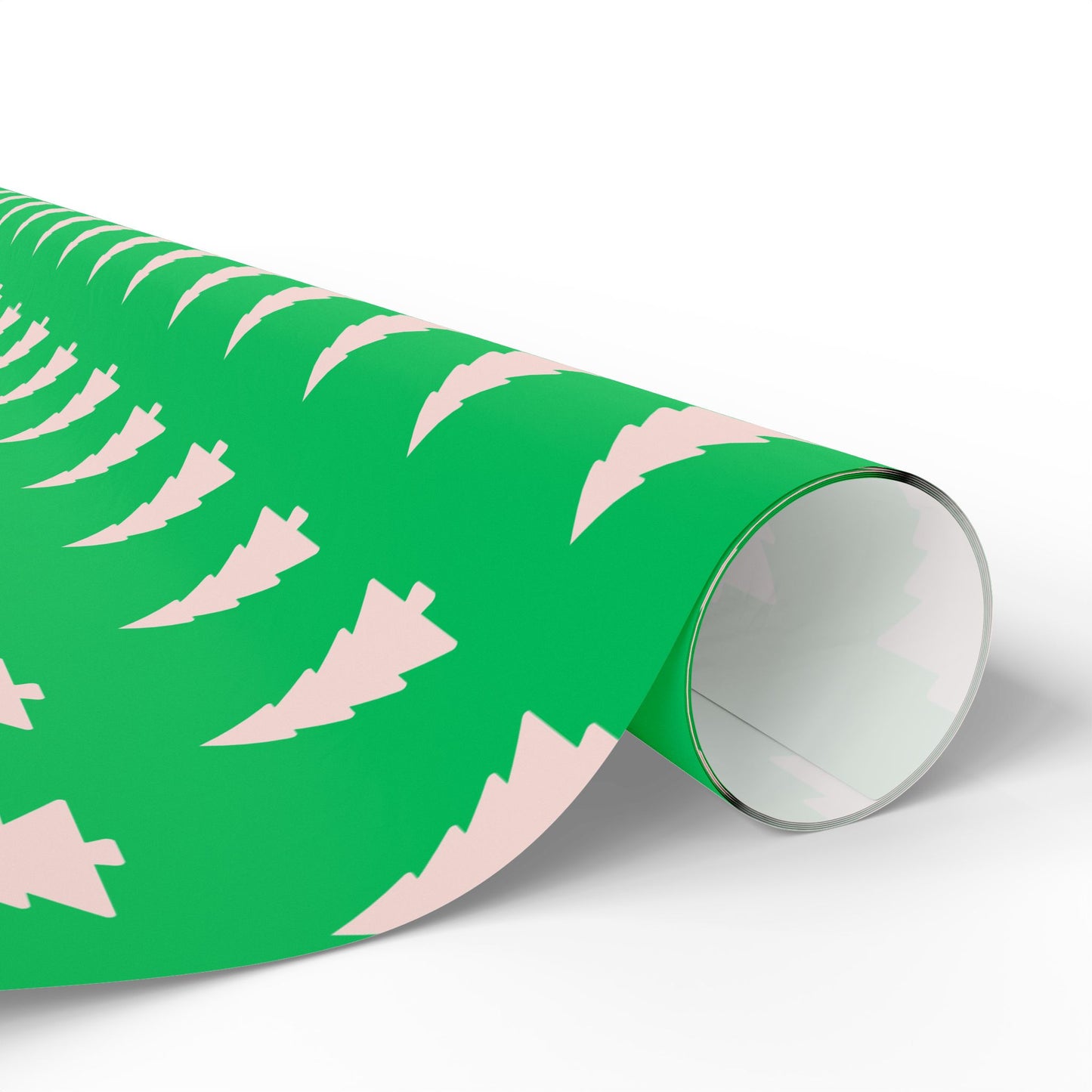 Evergreen Pop – Minimalist Holiday Tree Wrapping Paper