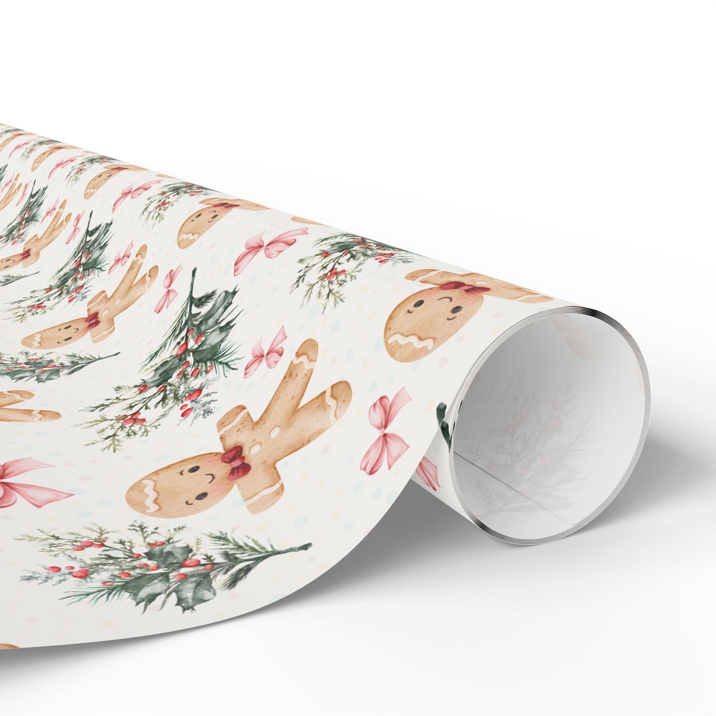 Bow - Tied & Baked – Gingerbread Glam Wrapping Paper