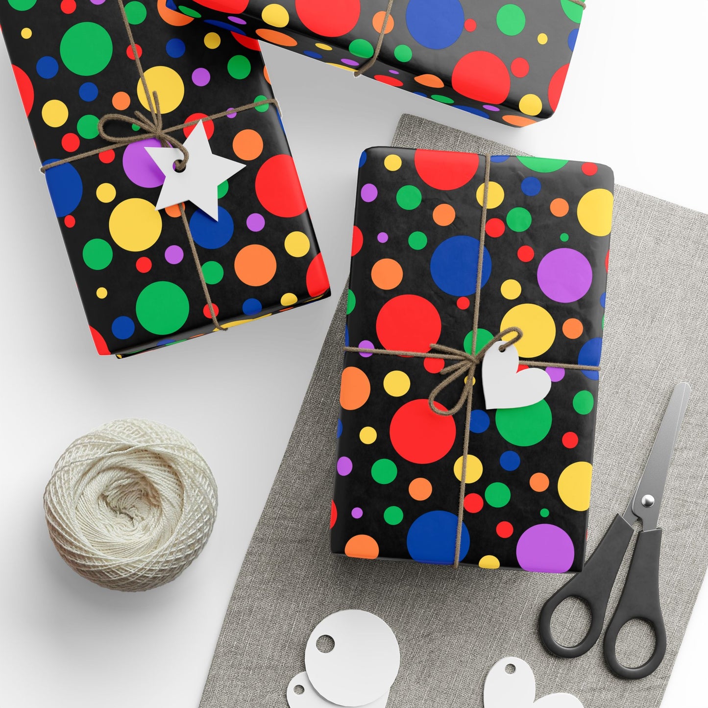 Colorful Polka Dot Wrapping Papers, Fun Gift Wrap for Birthdays, Parties, Celebrations, Events, Holidays, Arts and Crafts