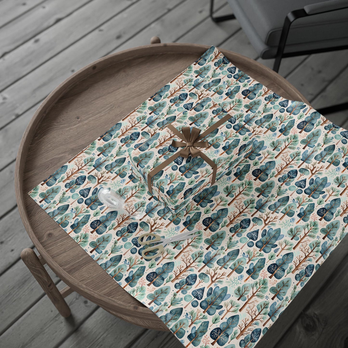Abstract Tree Pattern Gift Wrap
