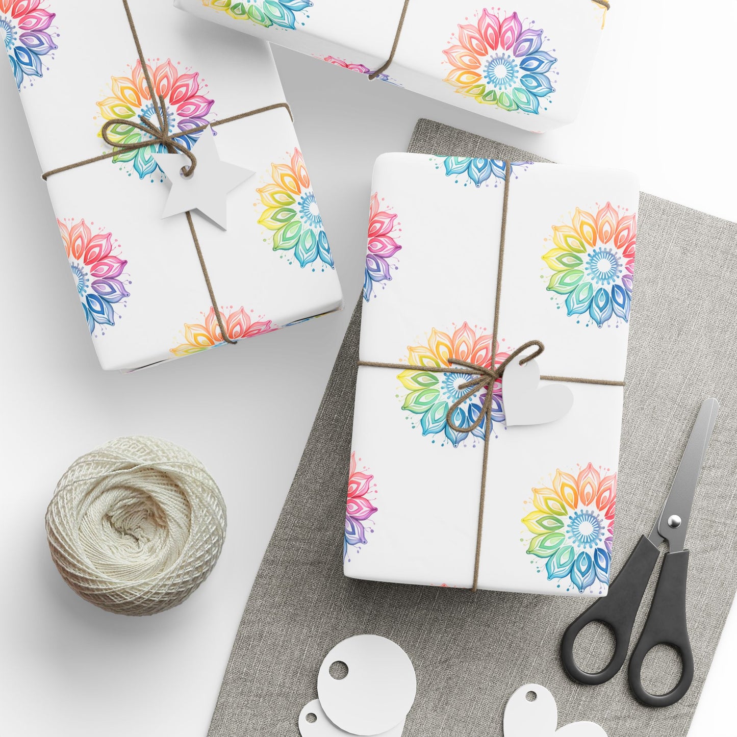Vibrant Rainbow Gift Wrap
