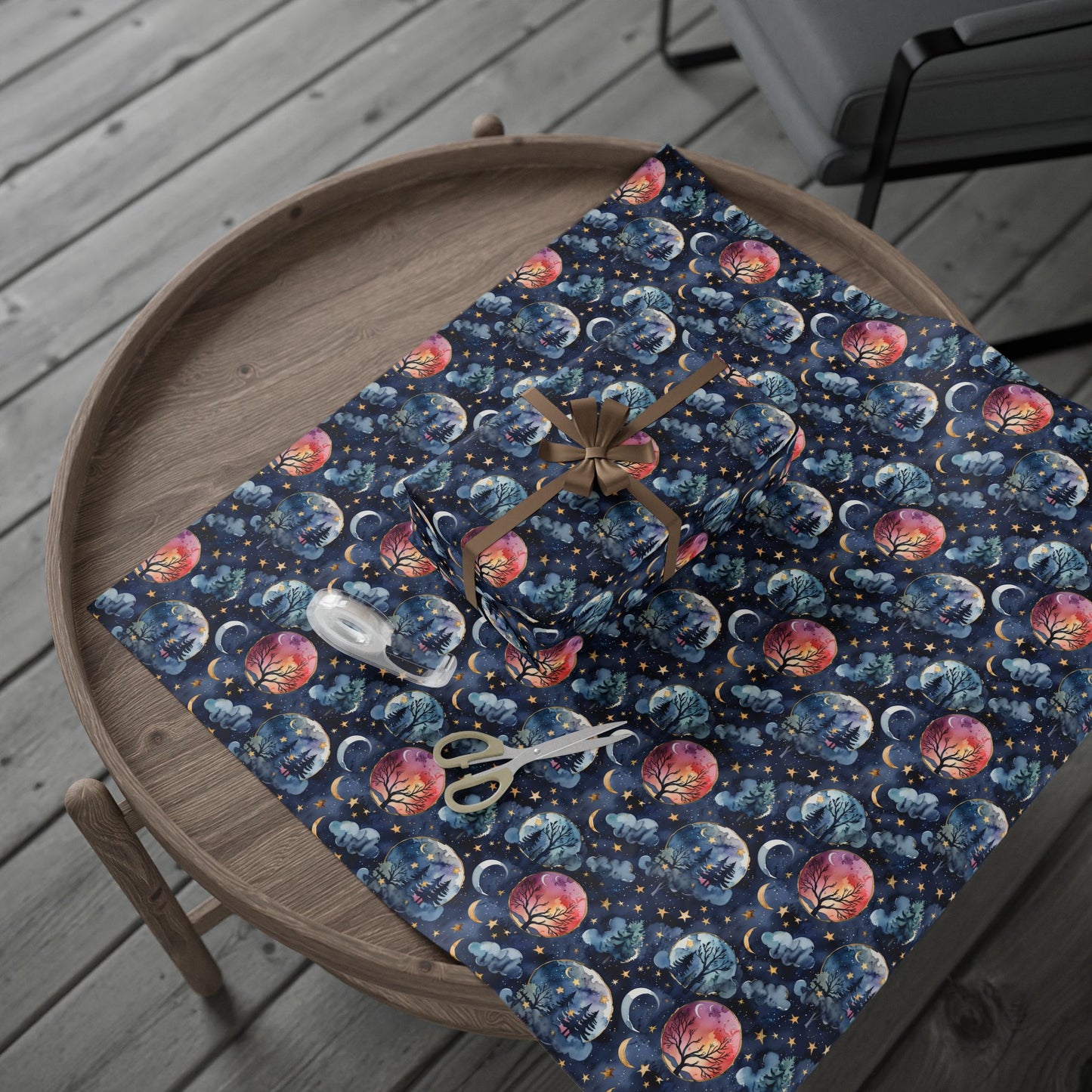 Lunar Woods – Dreamy Forest Wrapping Paper