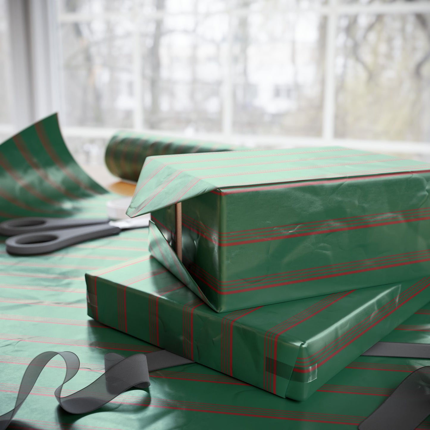 Elegant Green & Red Holiday