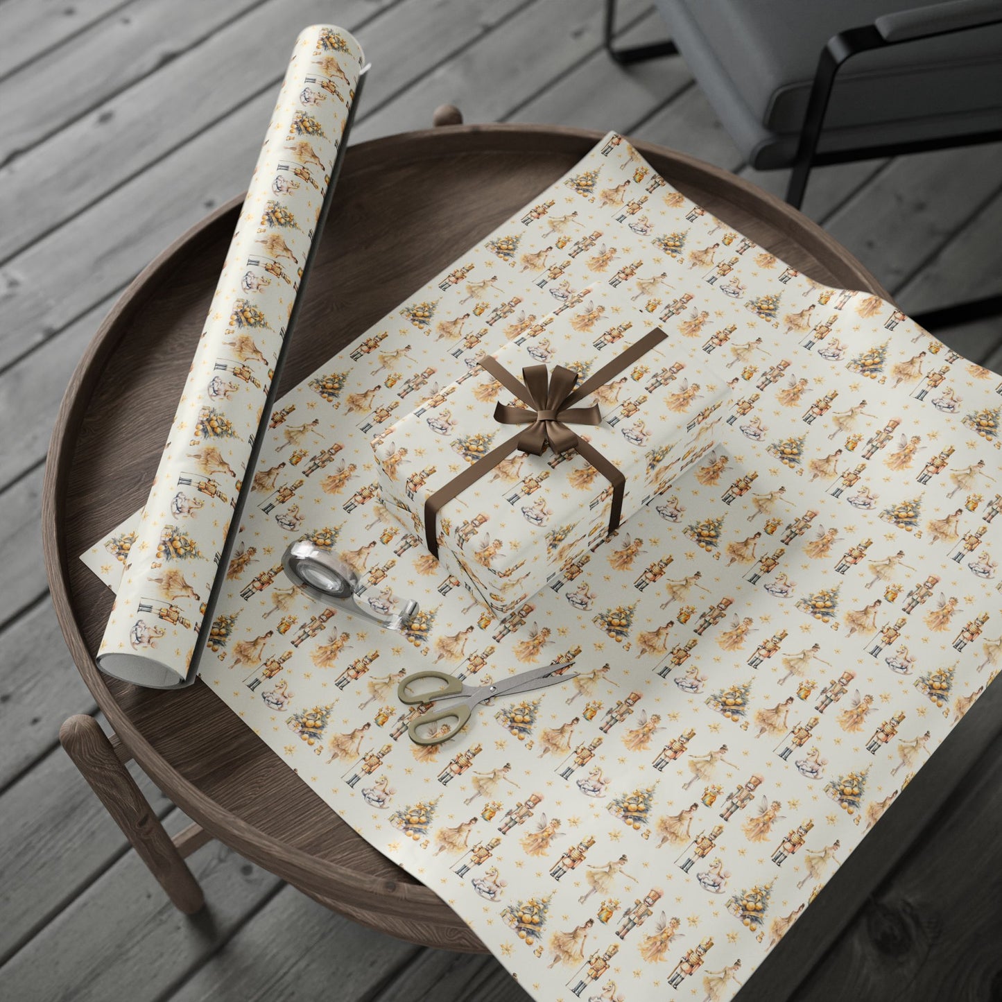 Sugarplum Chic – Nutcracker - Inspired Wrapping Paper for Holiday Elegance