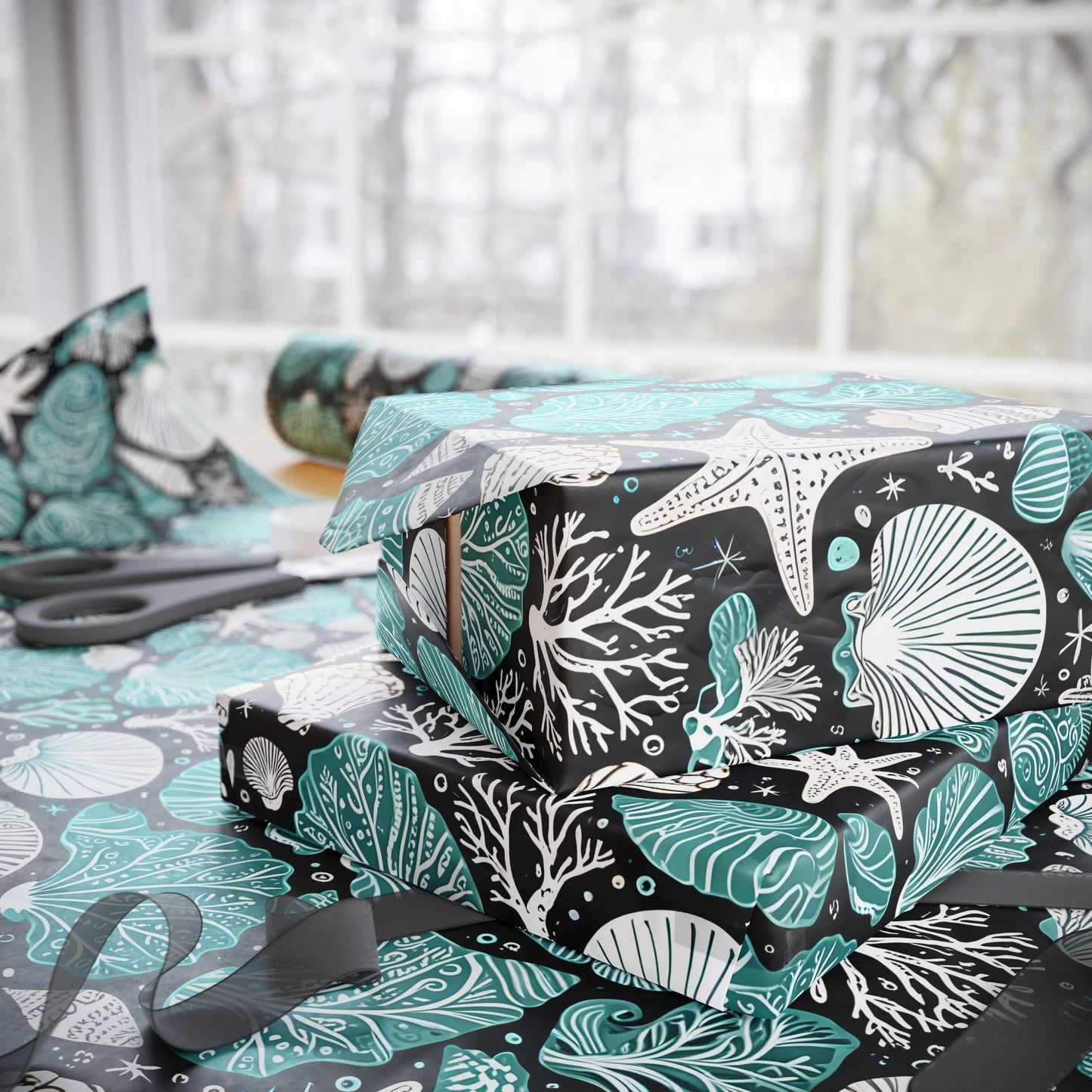 Blue Coastal Dream Wrapping Paper