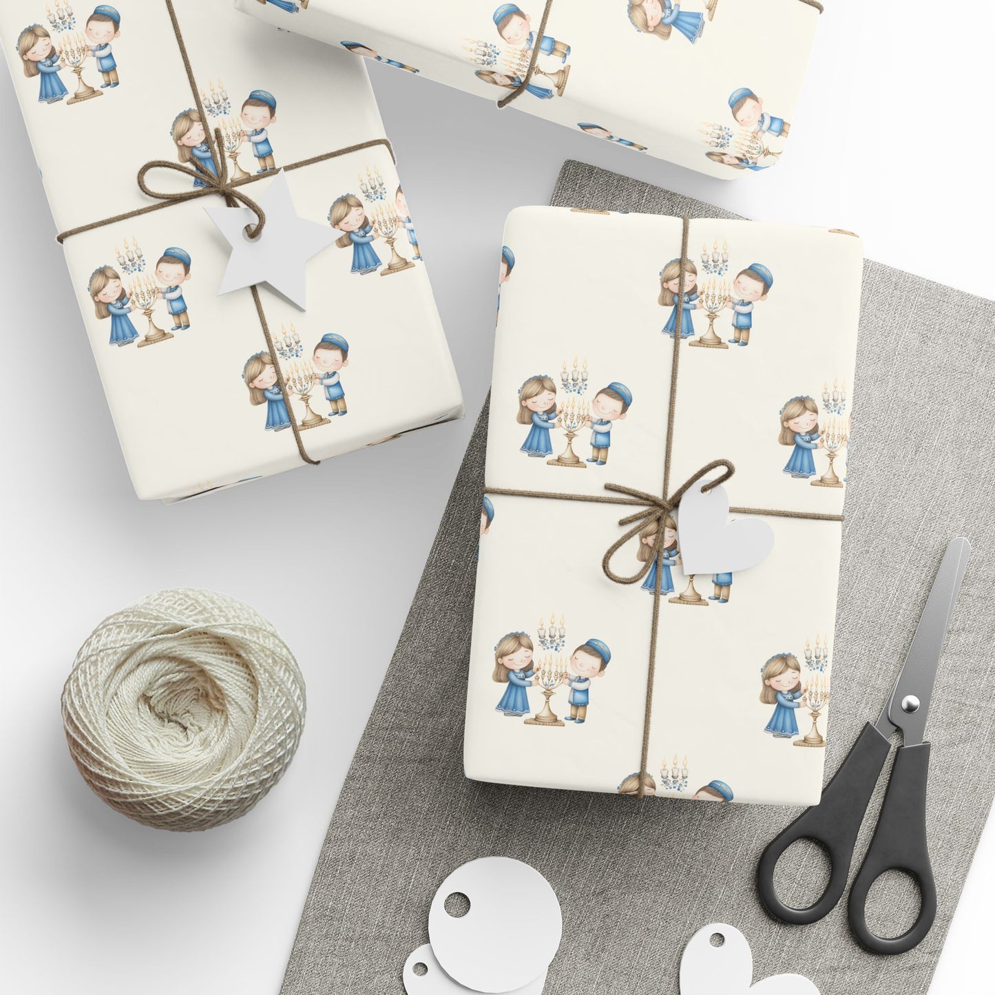 Menorah Lighting Wrapping Papers