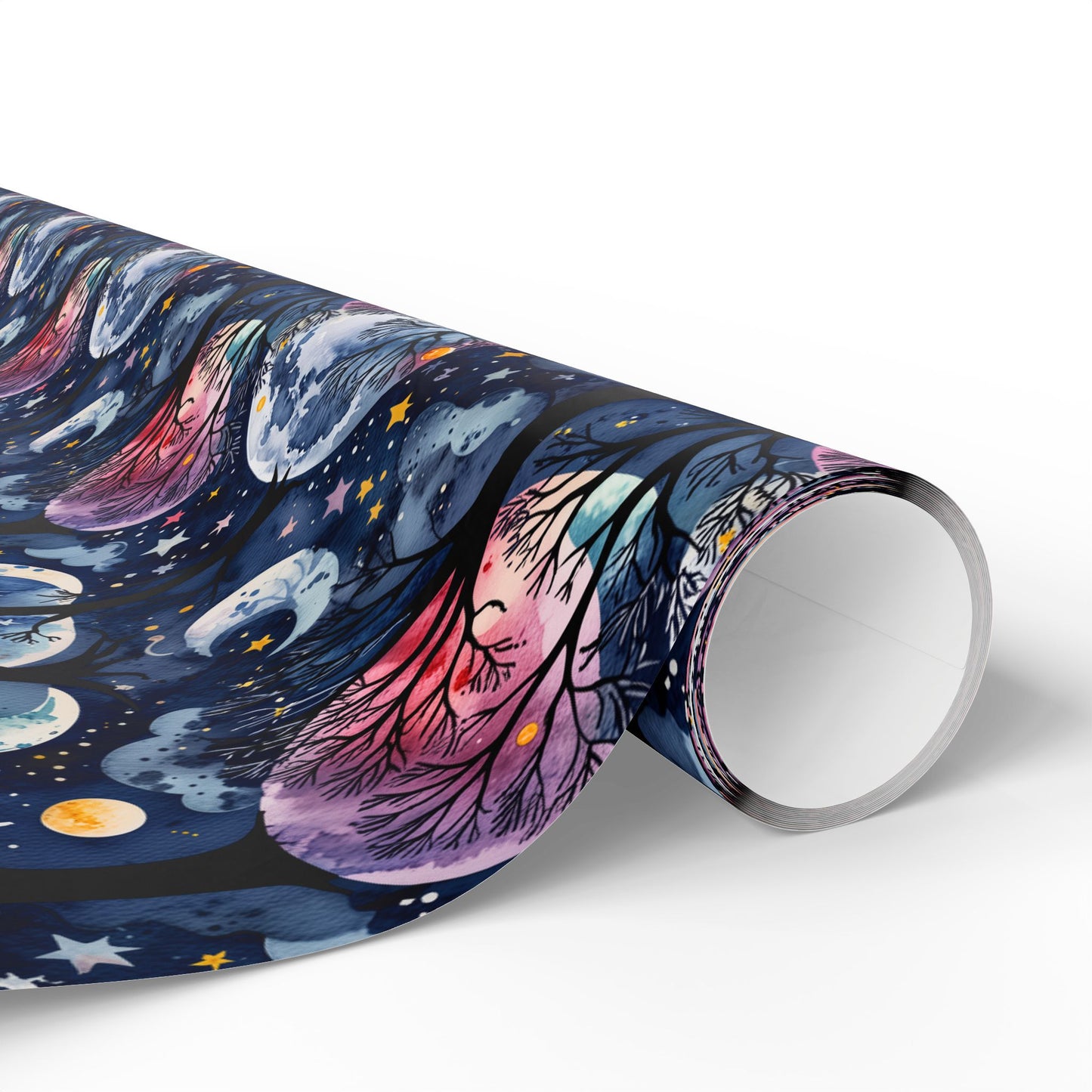 Starry Whimsy – Watercolor Galaxy Wrapping Paper