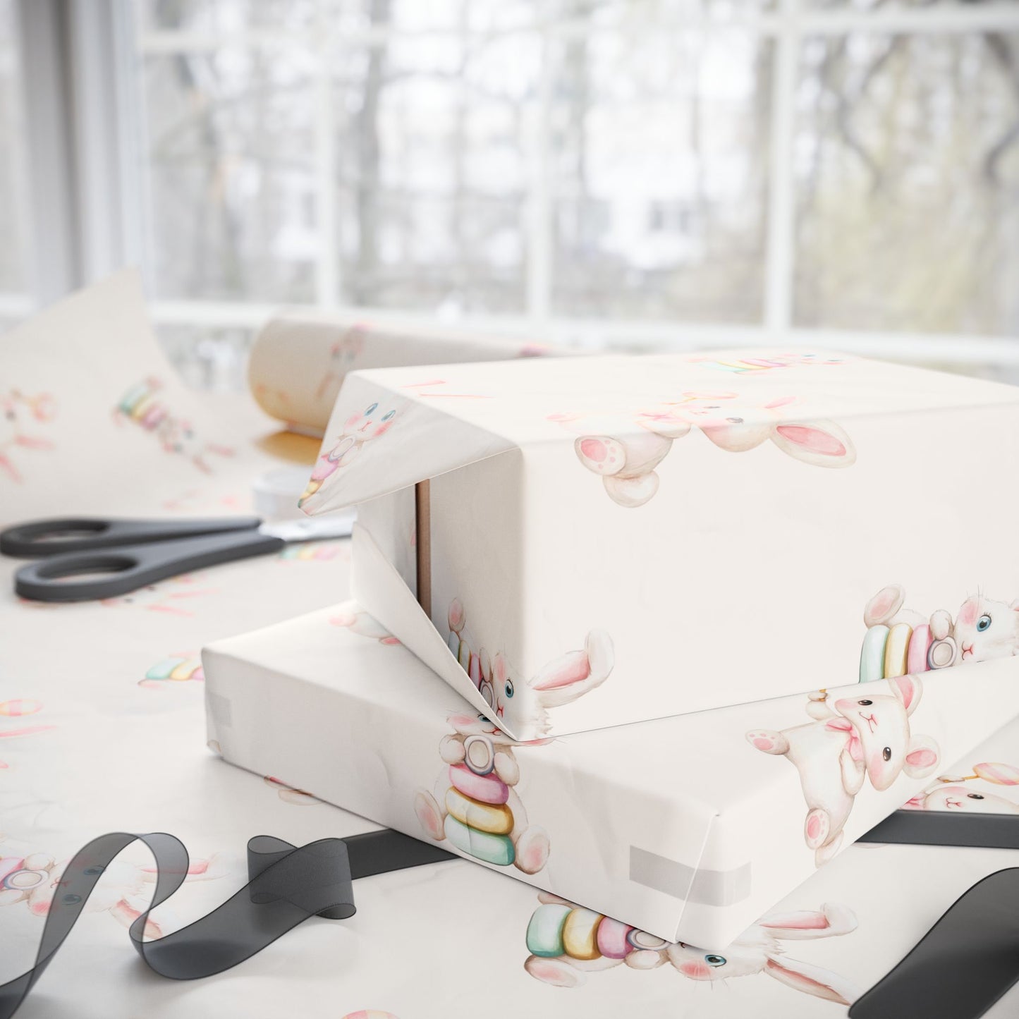 Whimsical Bunny Wrapping Paper