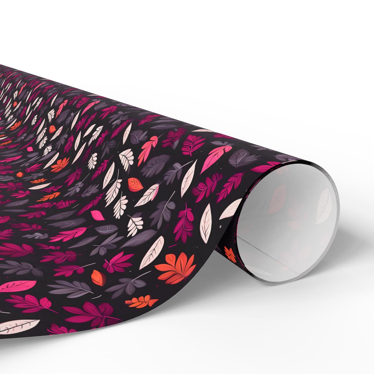 Colorful Pink Leaf Wrapping Paper