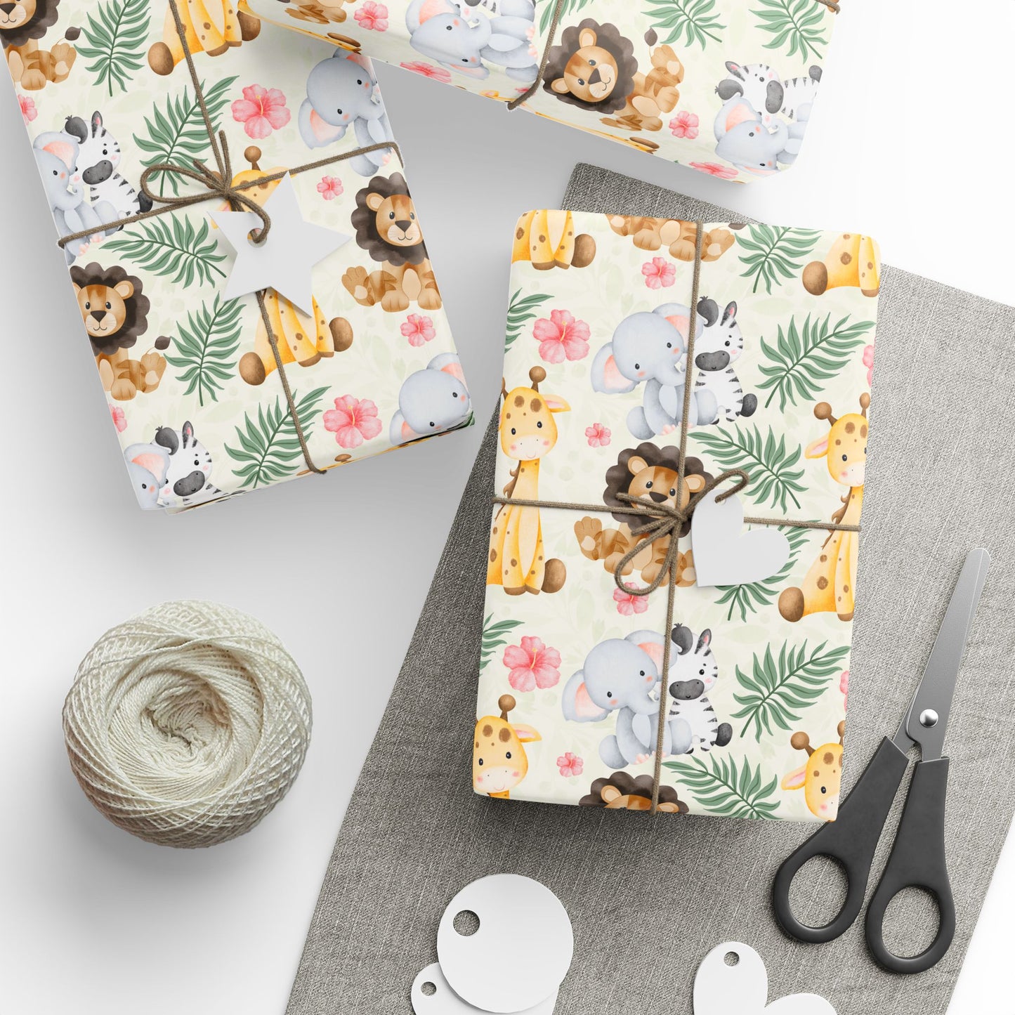 Wild Snuggles – Jungle Baby Animal Wrapping Paper
