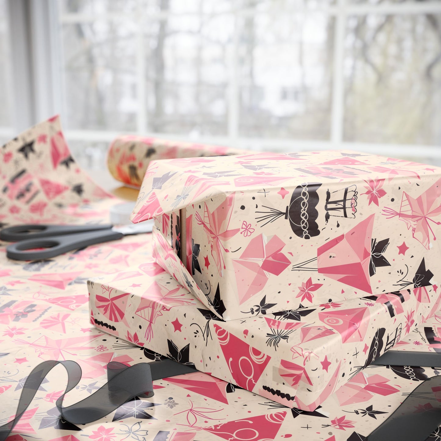 Chic Origami Gift Wrapping Paper