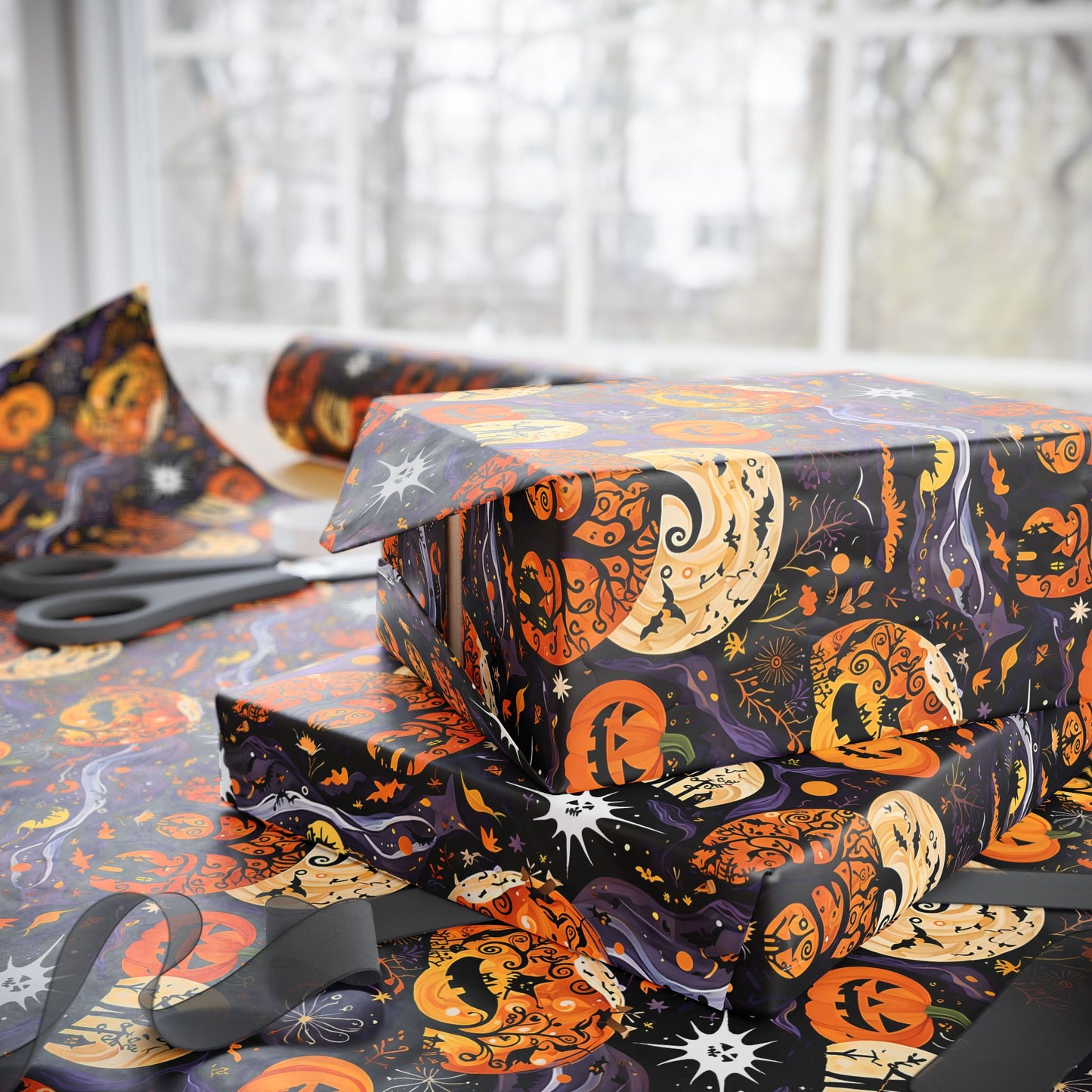 Spooky Halloween Gift Wrap for a Boo - tiful Surprise