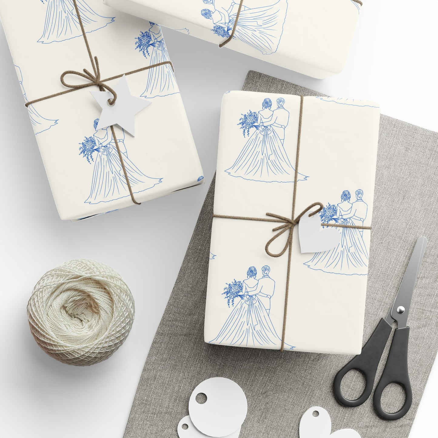 Mr and Mrs Wedding Gift Wrap