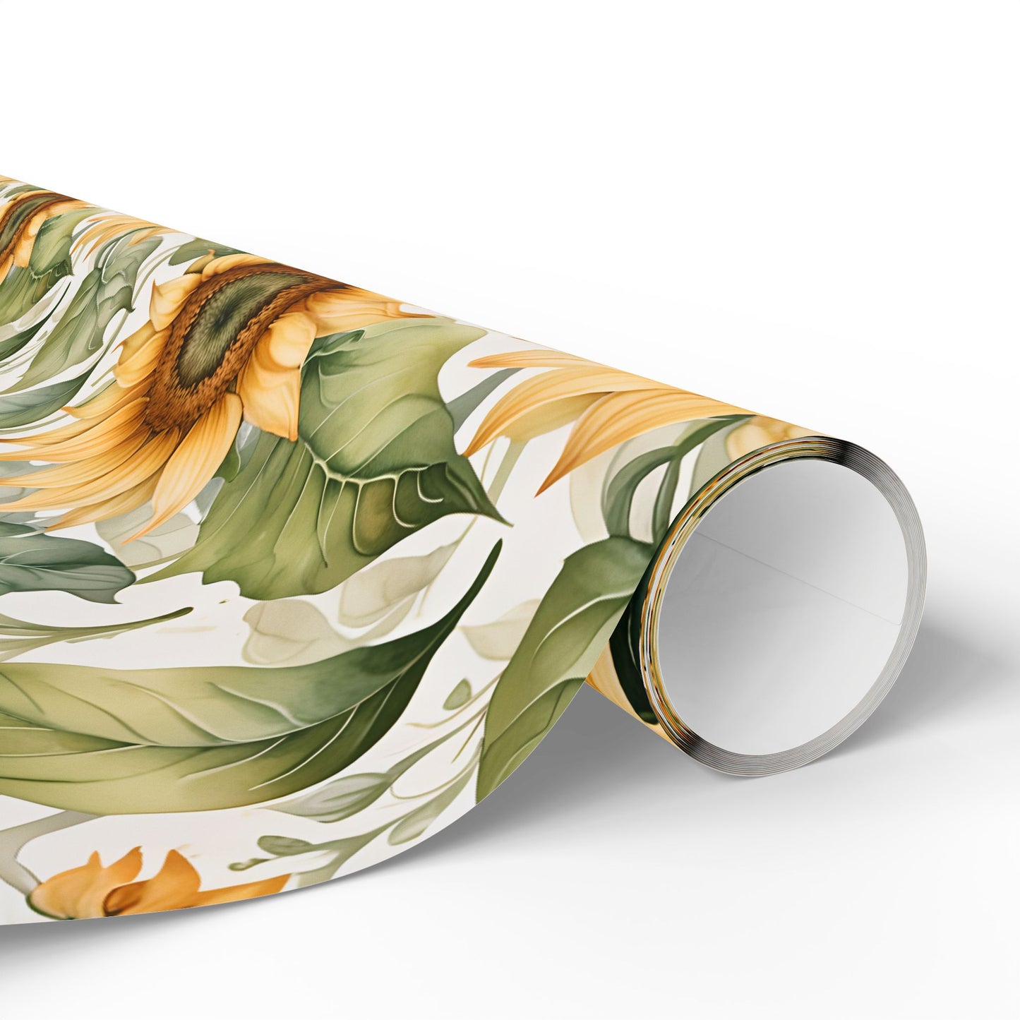 Cheerful Sunflower Patterned Gift Wrap