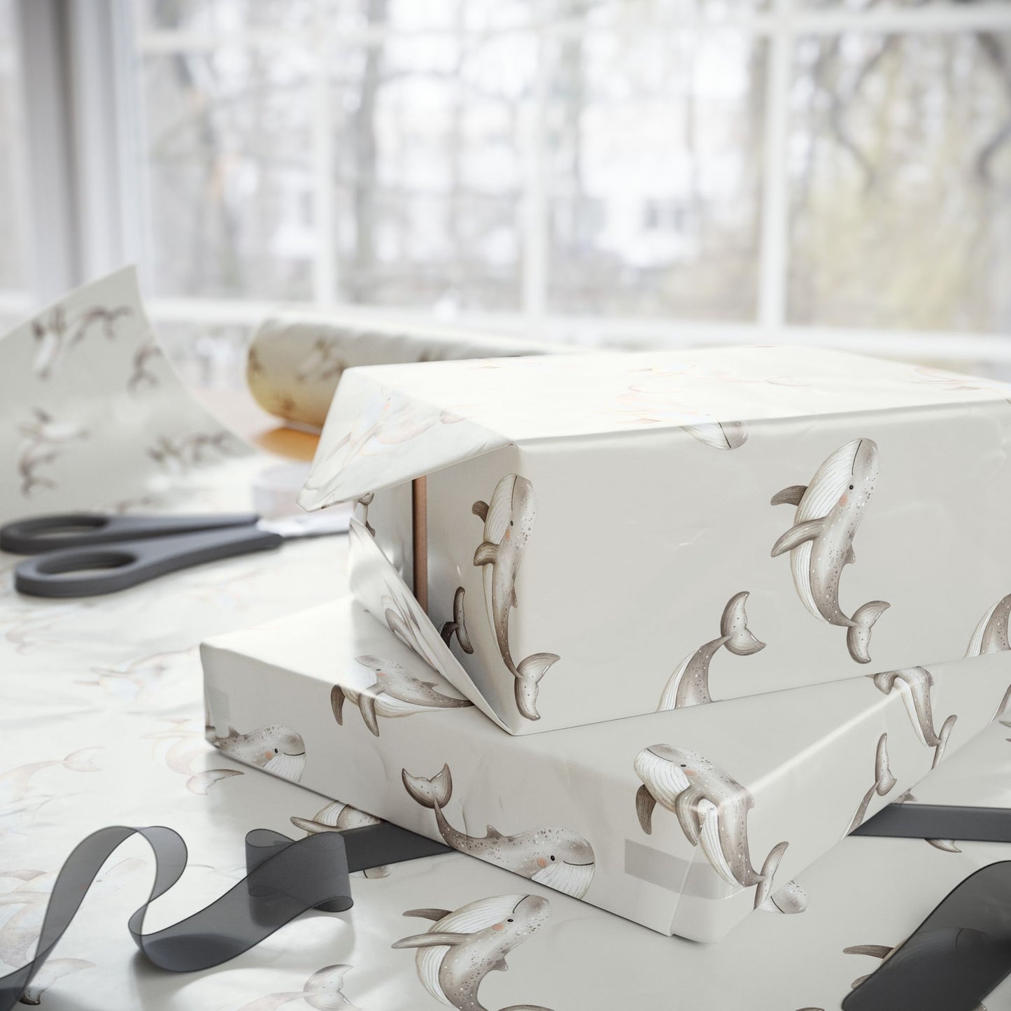 Cute Gray Whale Gift Design