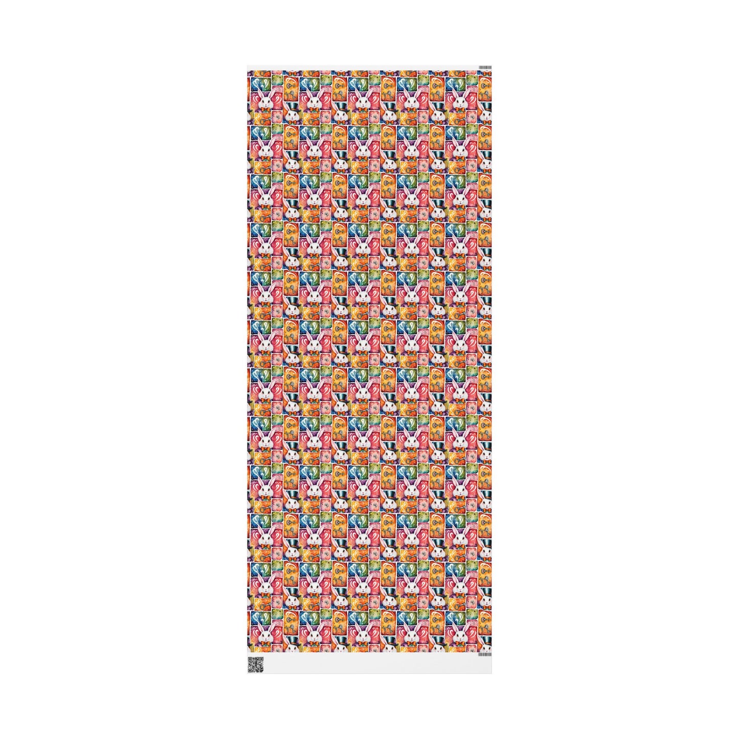 Alice in Wonderland Gift Wrap with Keys & Magic, Whimsical White Rabbit Wrapping Paper