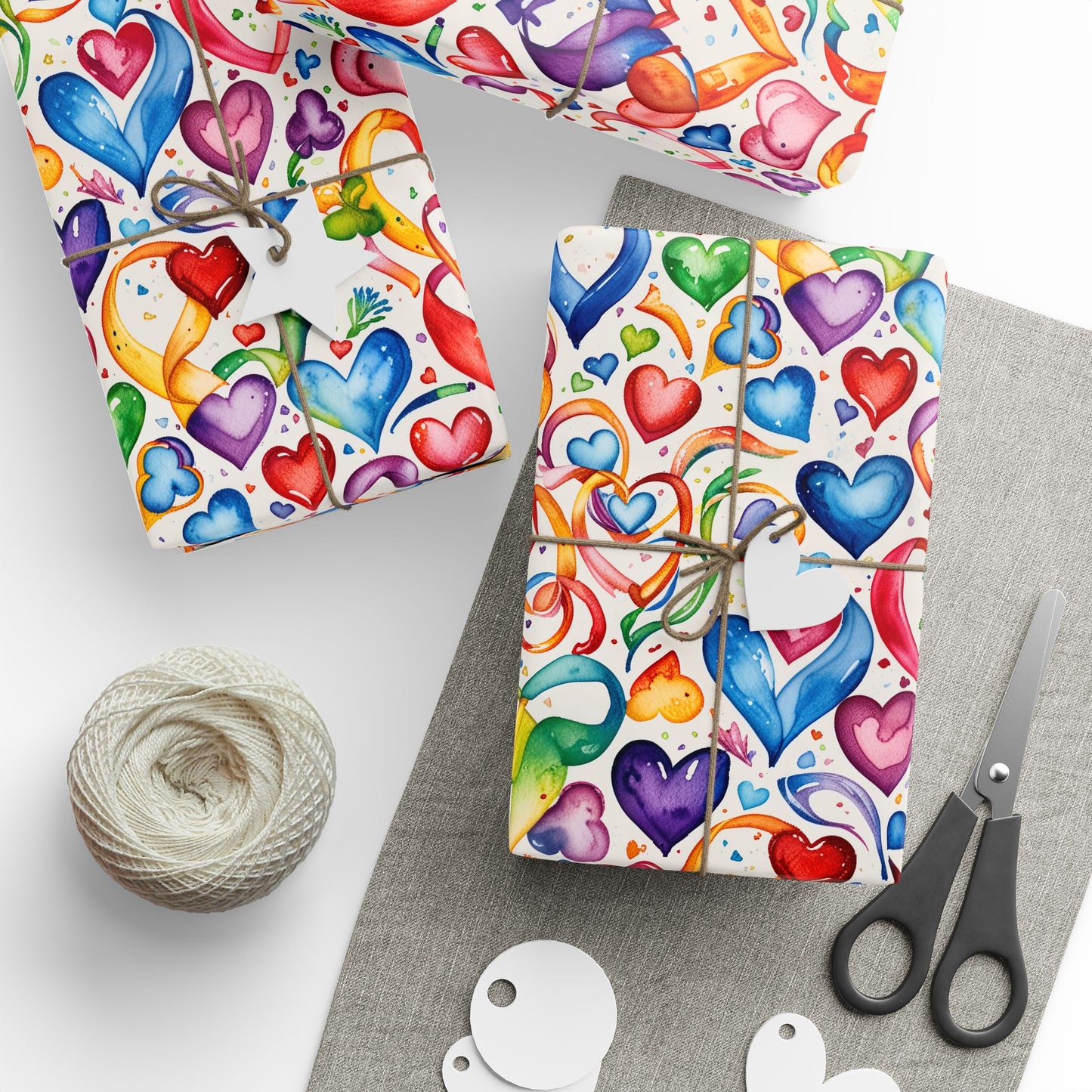 Colorful Heart Wrapping Paper