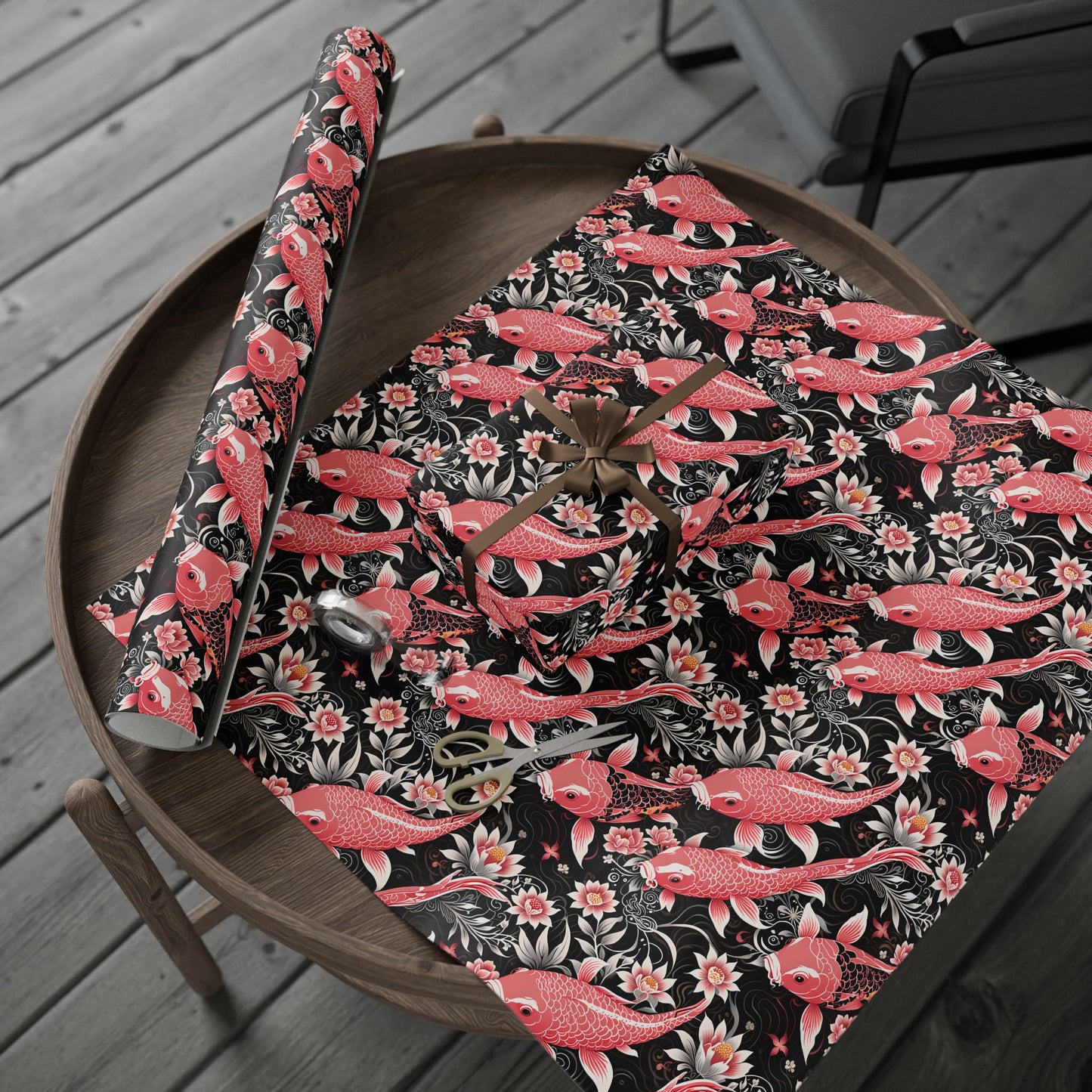 Koi Elegance – Graceful Gift Wrap