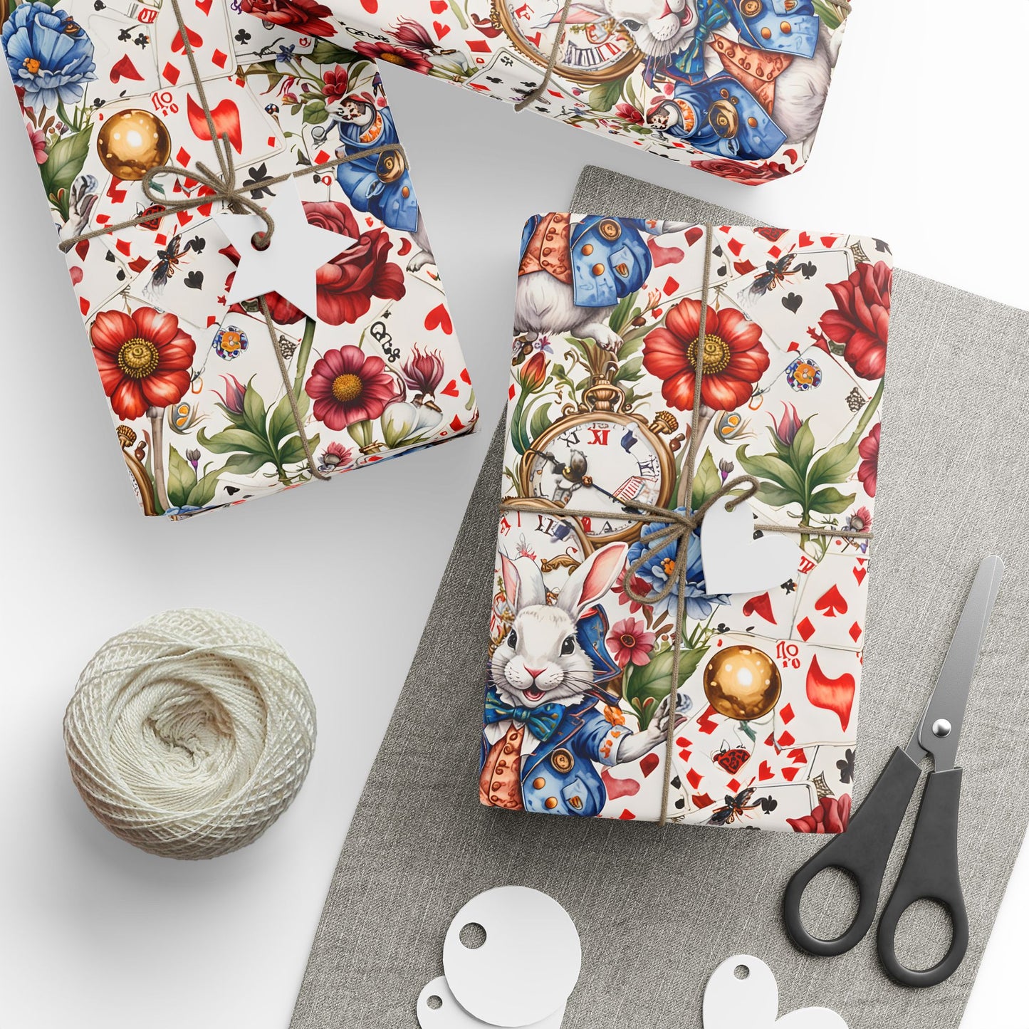 Unique Wonderland Gift Wrap - Winter White for a Tea Party