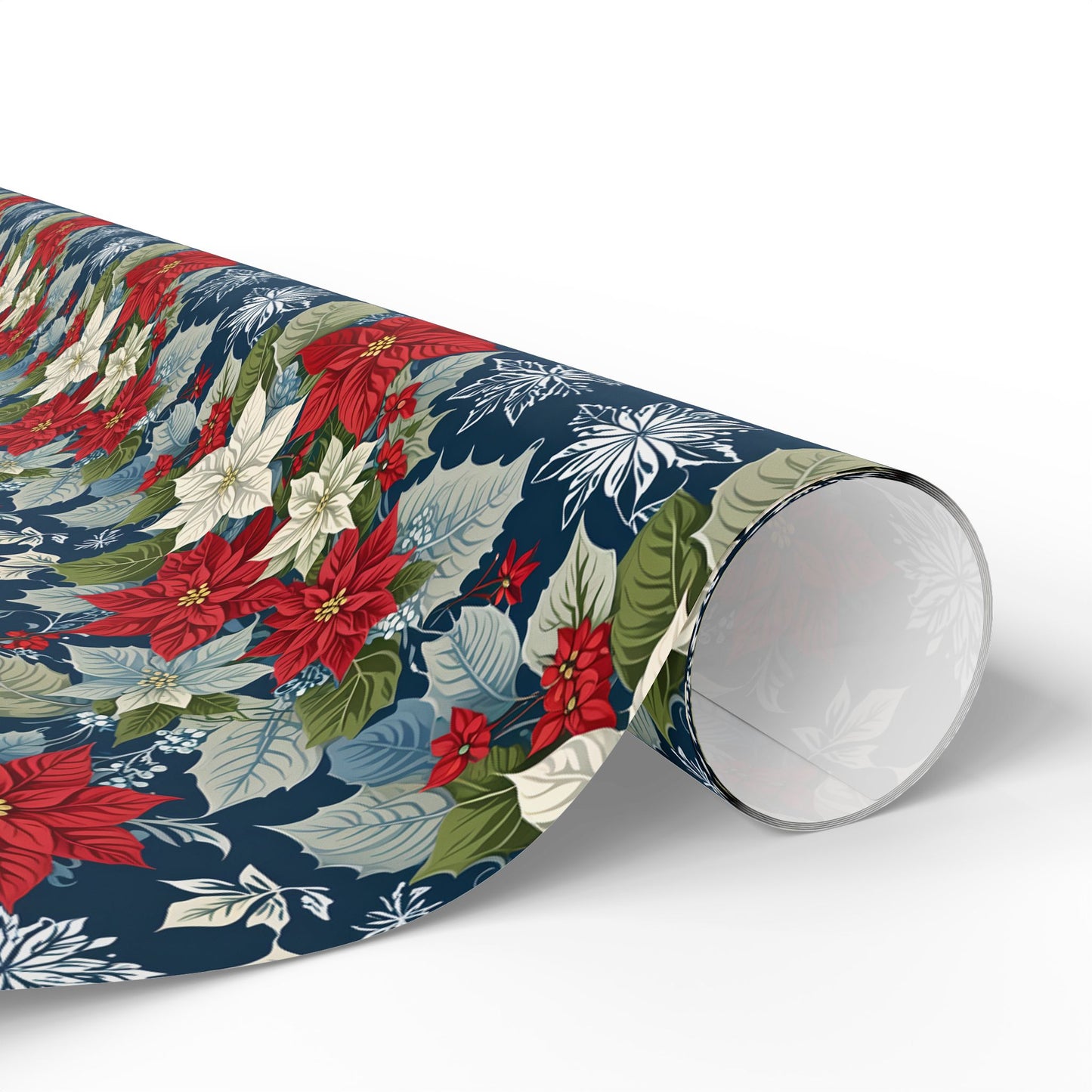 Festive Floral Christmas Wrapping Paper