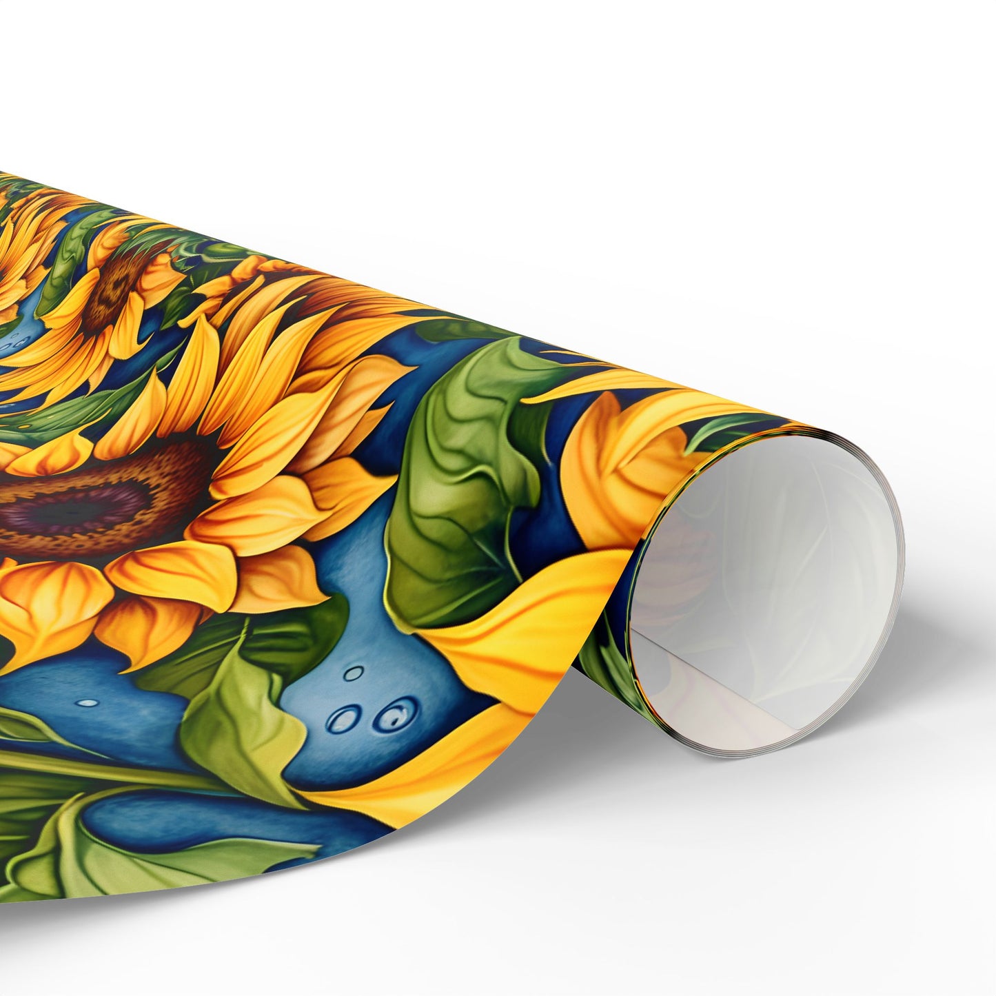 Vibrant Sunflower Patterned Wrapping Papers