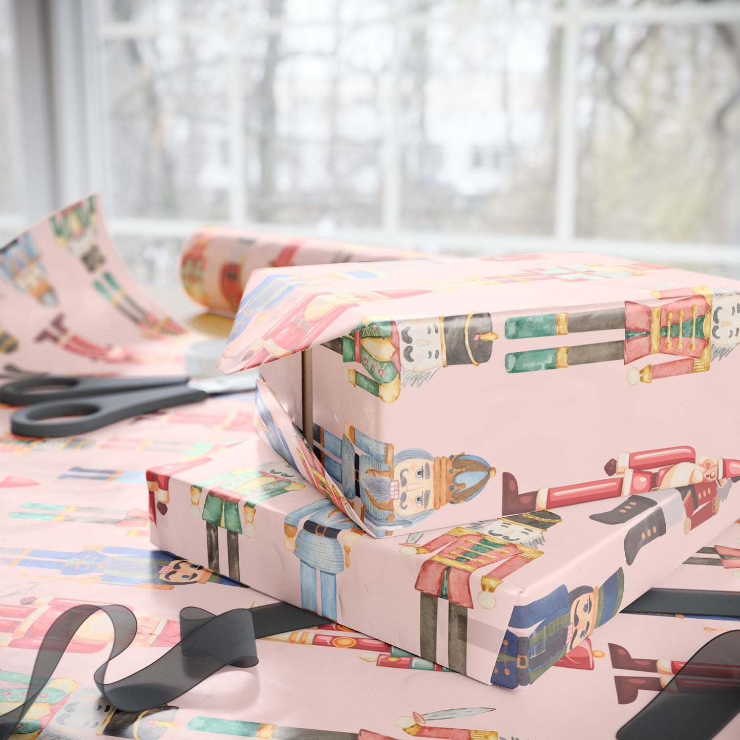 March of the Pastel Misfits – Vintage Nutcracker Wrapping Paper