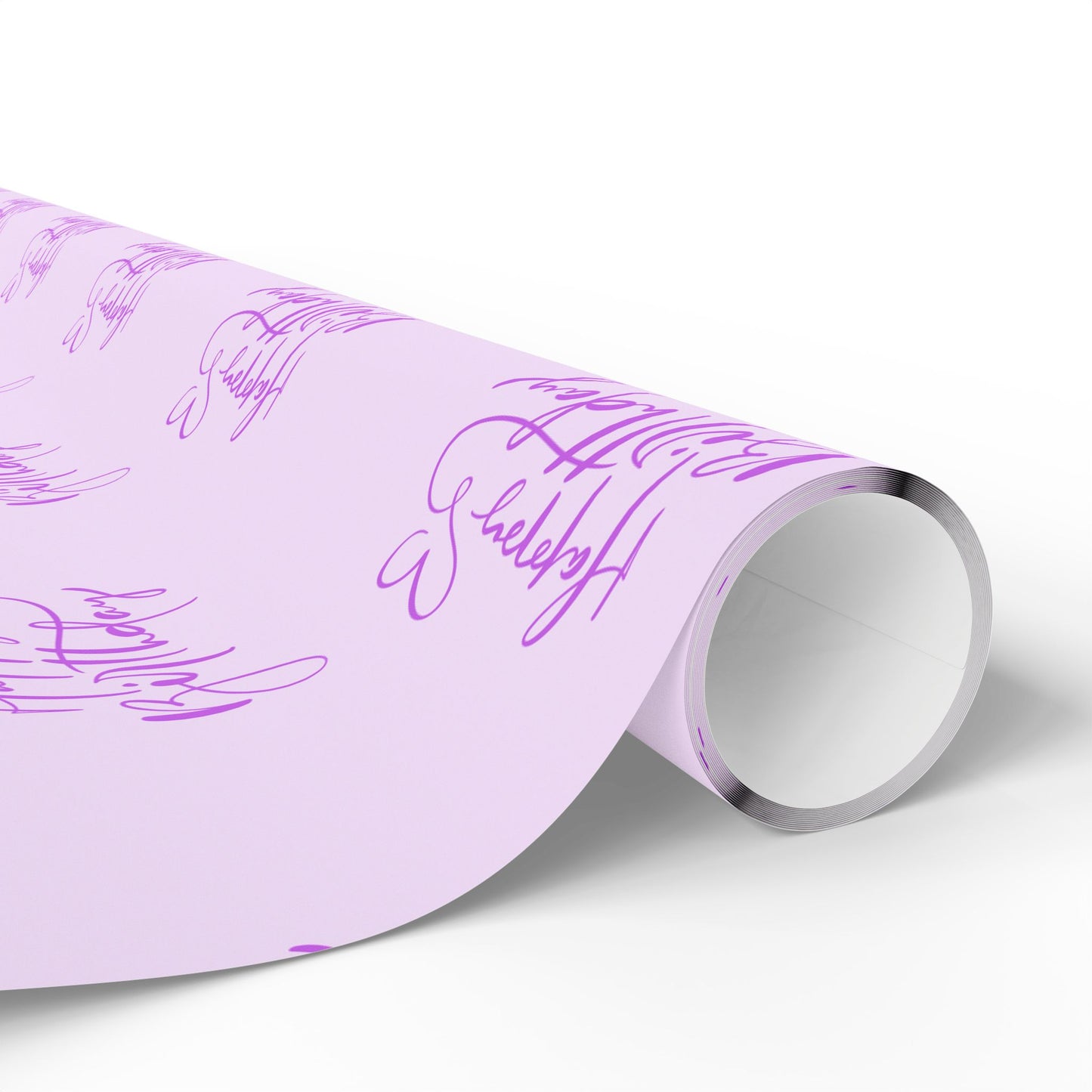 Elegant Purple Happy Birthday Wrapping Paper