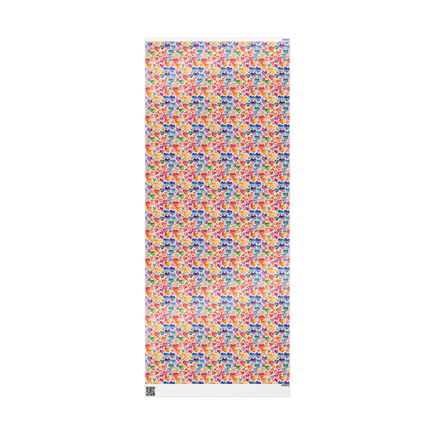 Vibrant Multicolor Heart Wrapping Paper