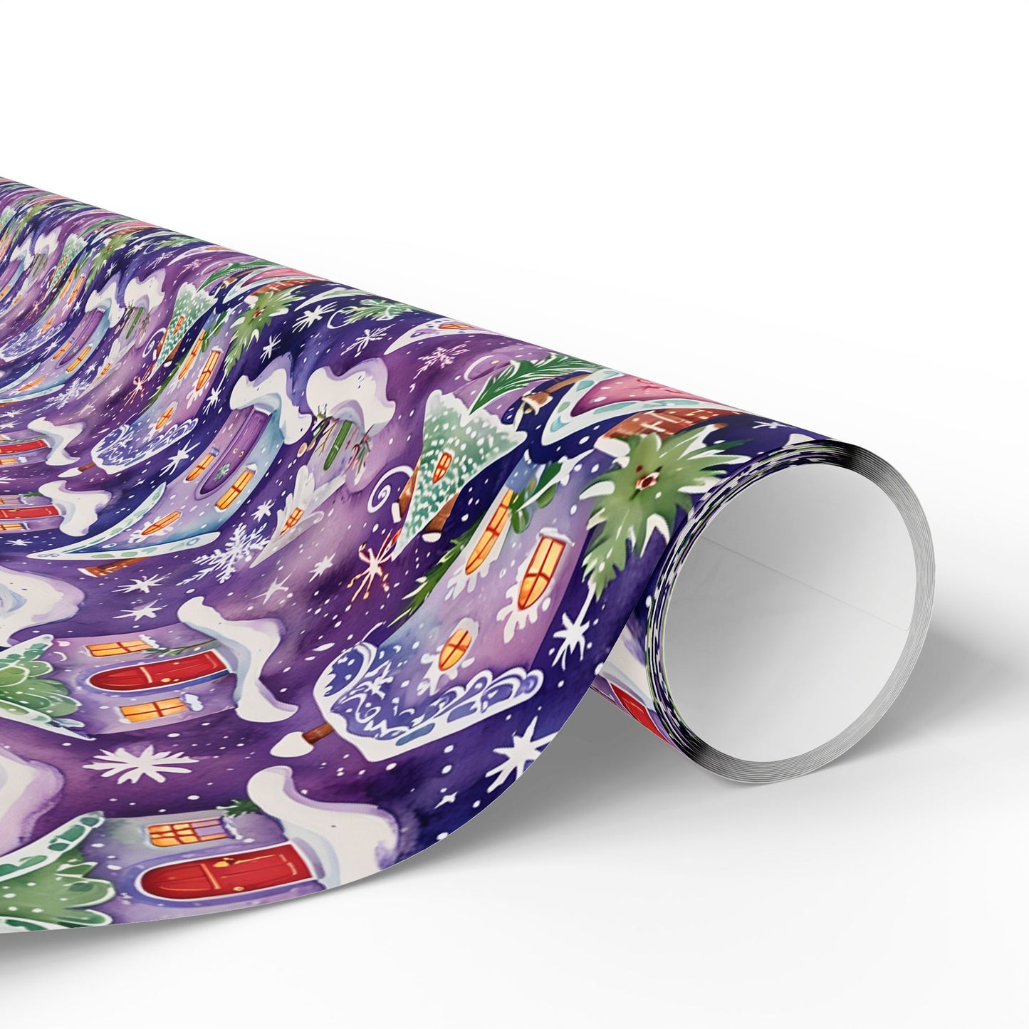 Merryville Magic – Enchanted Christmas Village Wrapping Paper