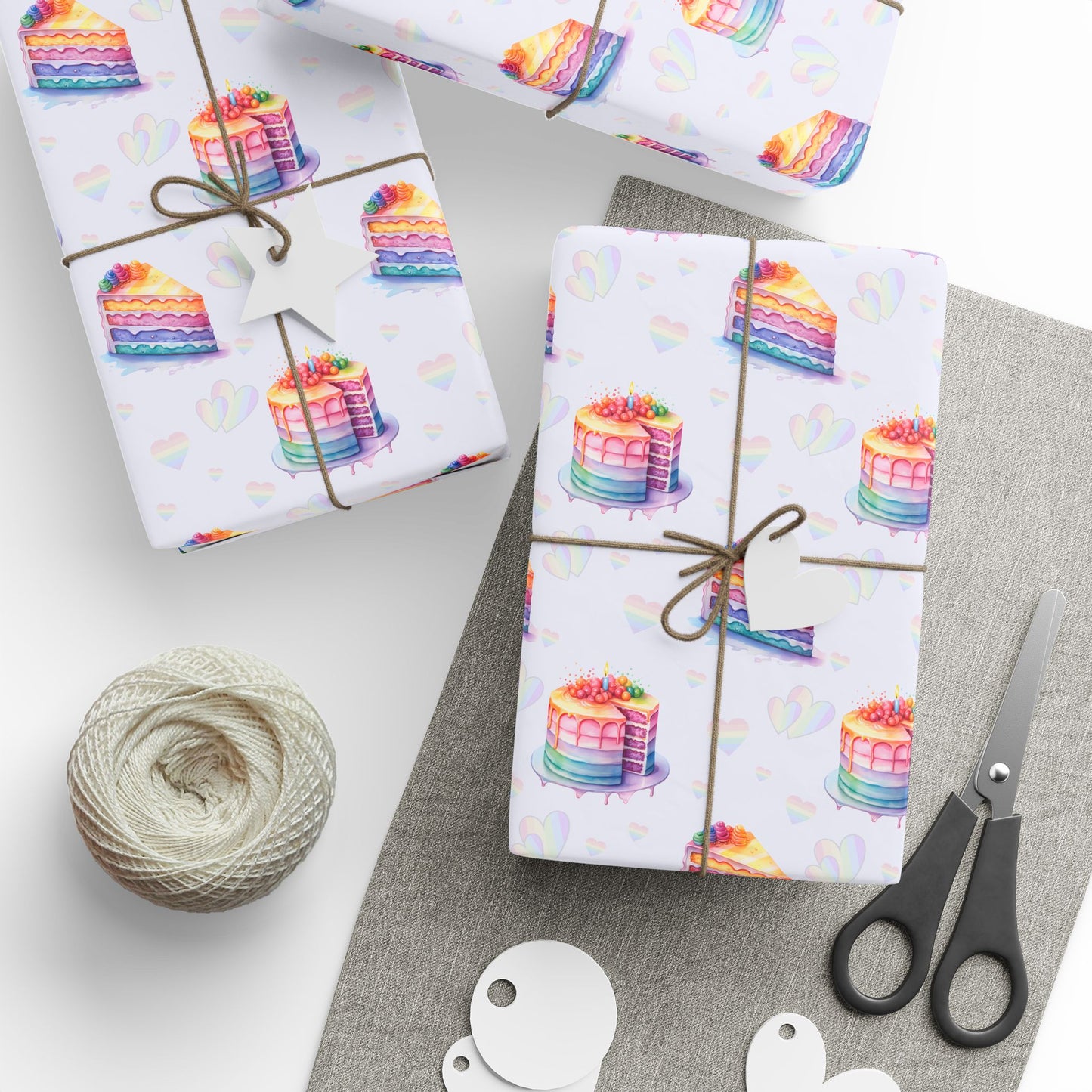Colorful Cake Wrapping Paper